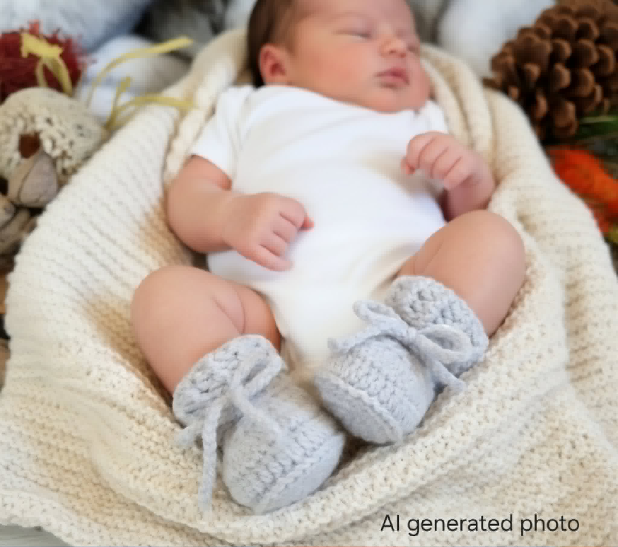 Baby Booties | Pale Grey | Newborn | Crochet | Knit | Shoes | Socks