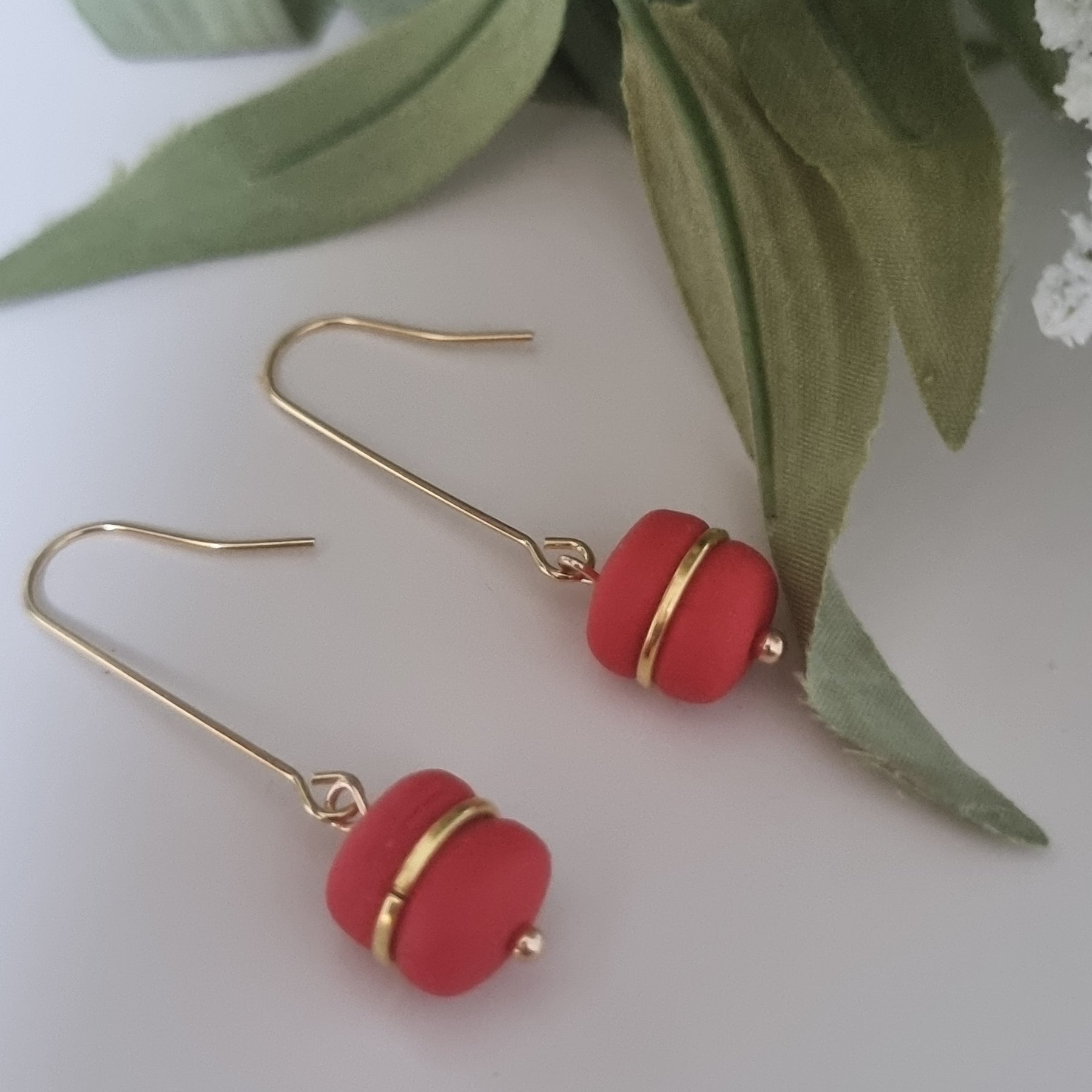Chrimson Gold Dangles