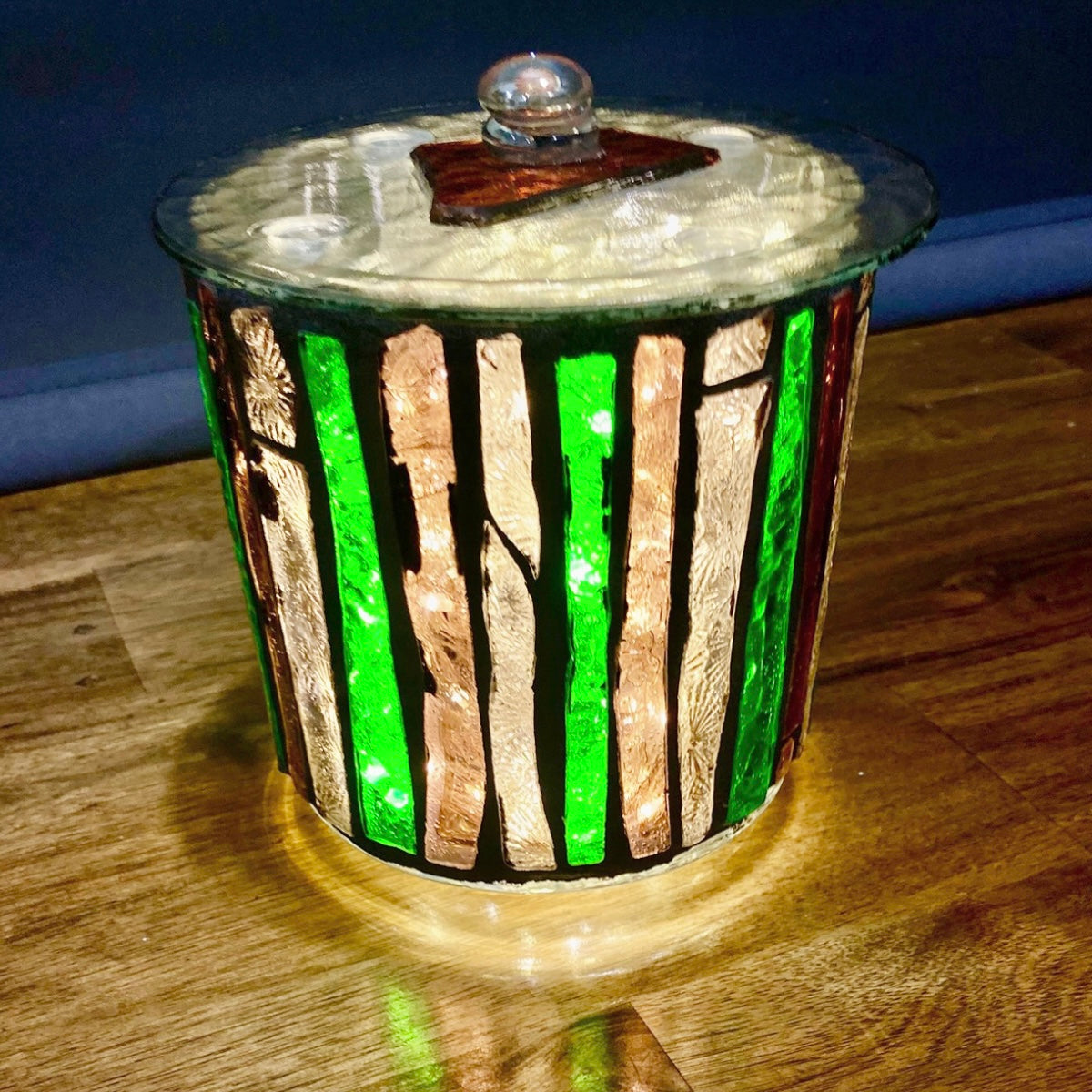 Mini Hand-Cut Glass Illumination Art #12