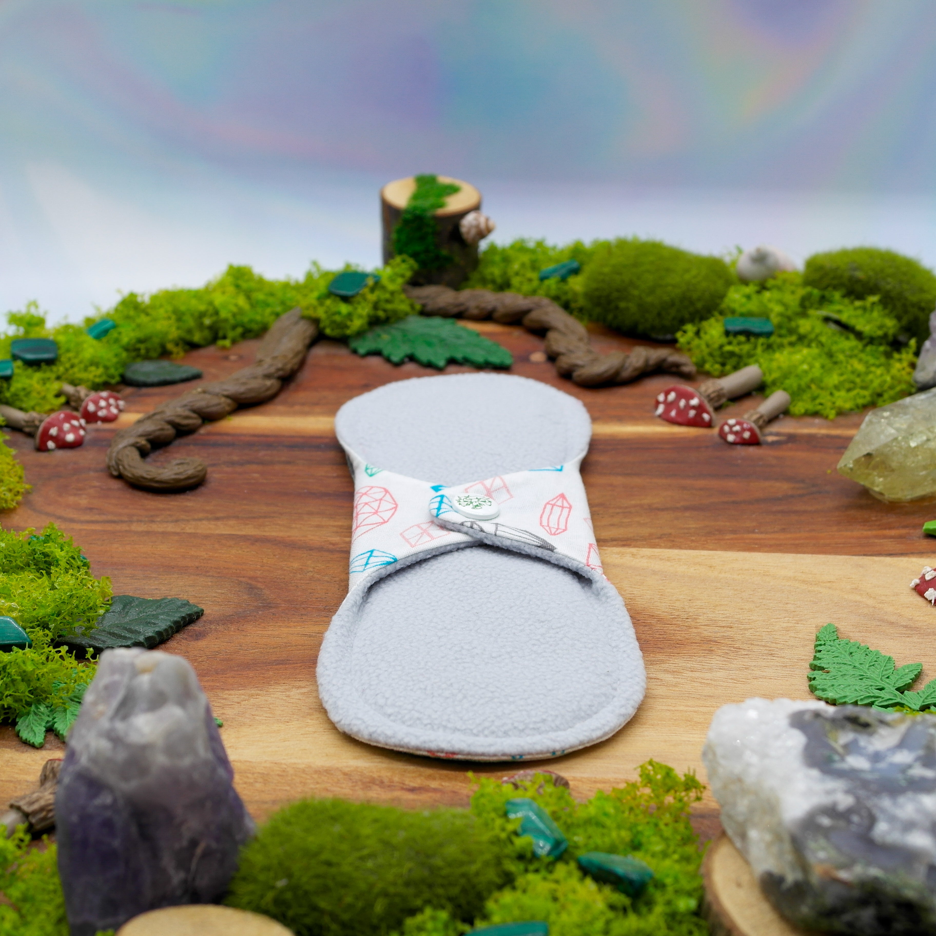 Australian reusable cloth pad 8" Heavy (mishmash) - cosmic