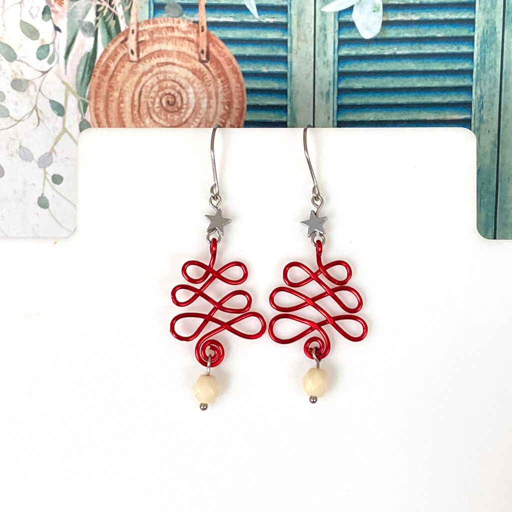 Christmas Wire Earrings