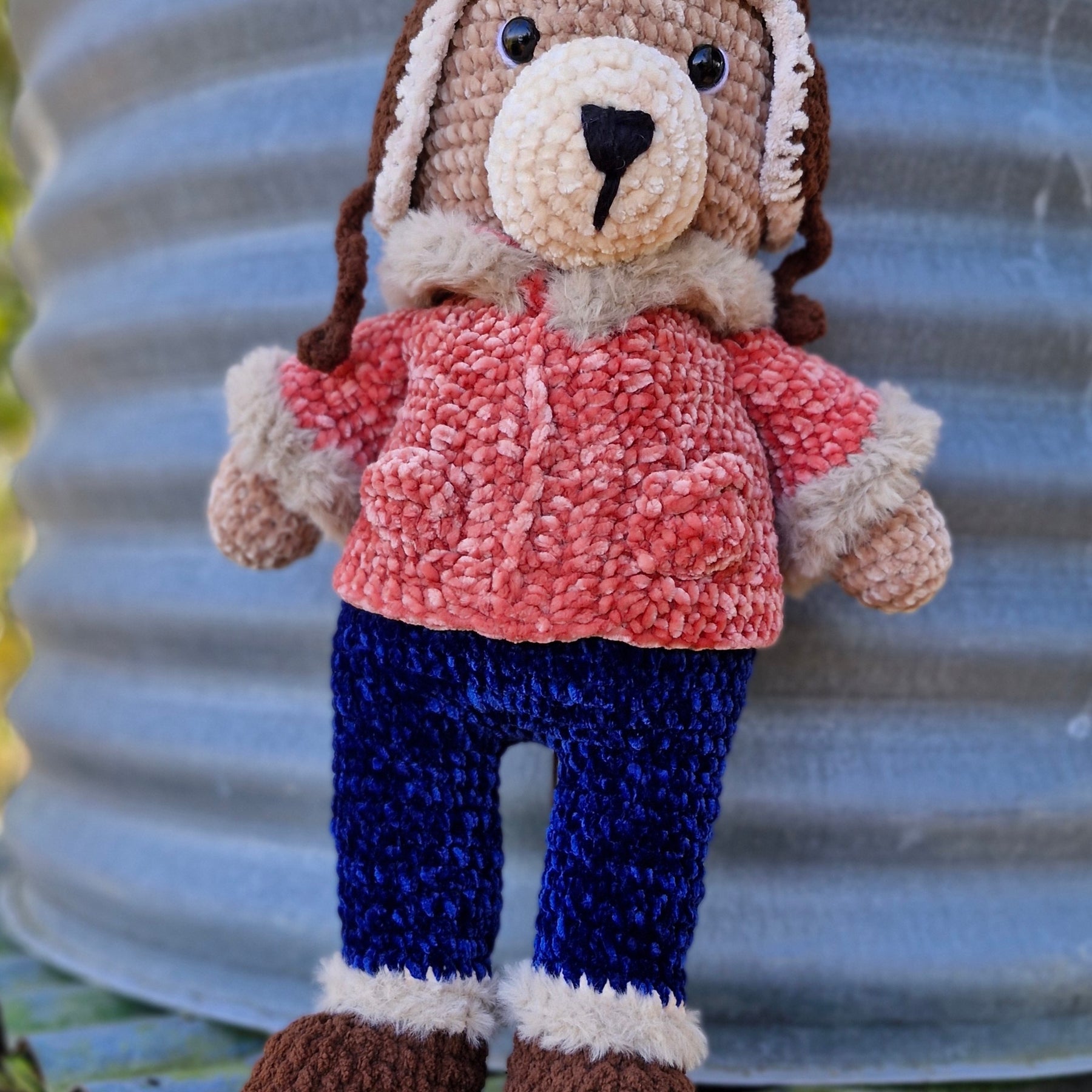 Meet Barnaby the Large Alaskan Crochet Bear