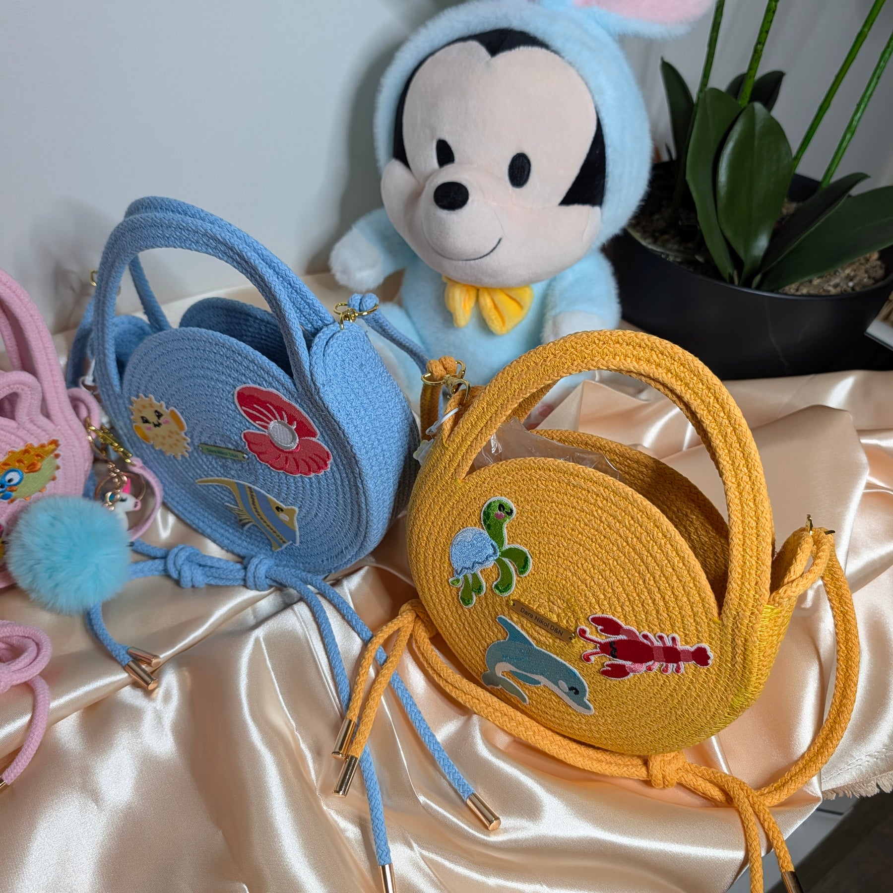 Little Joy Handmade Kids Cotton Cord Bags