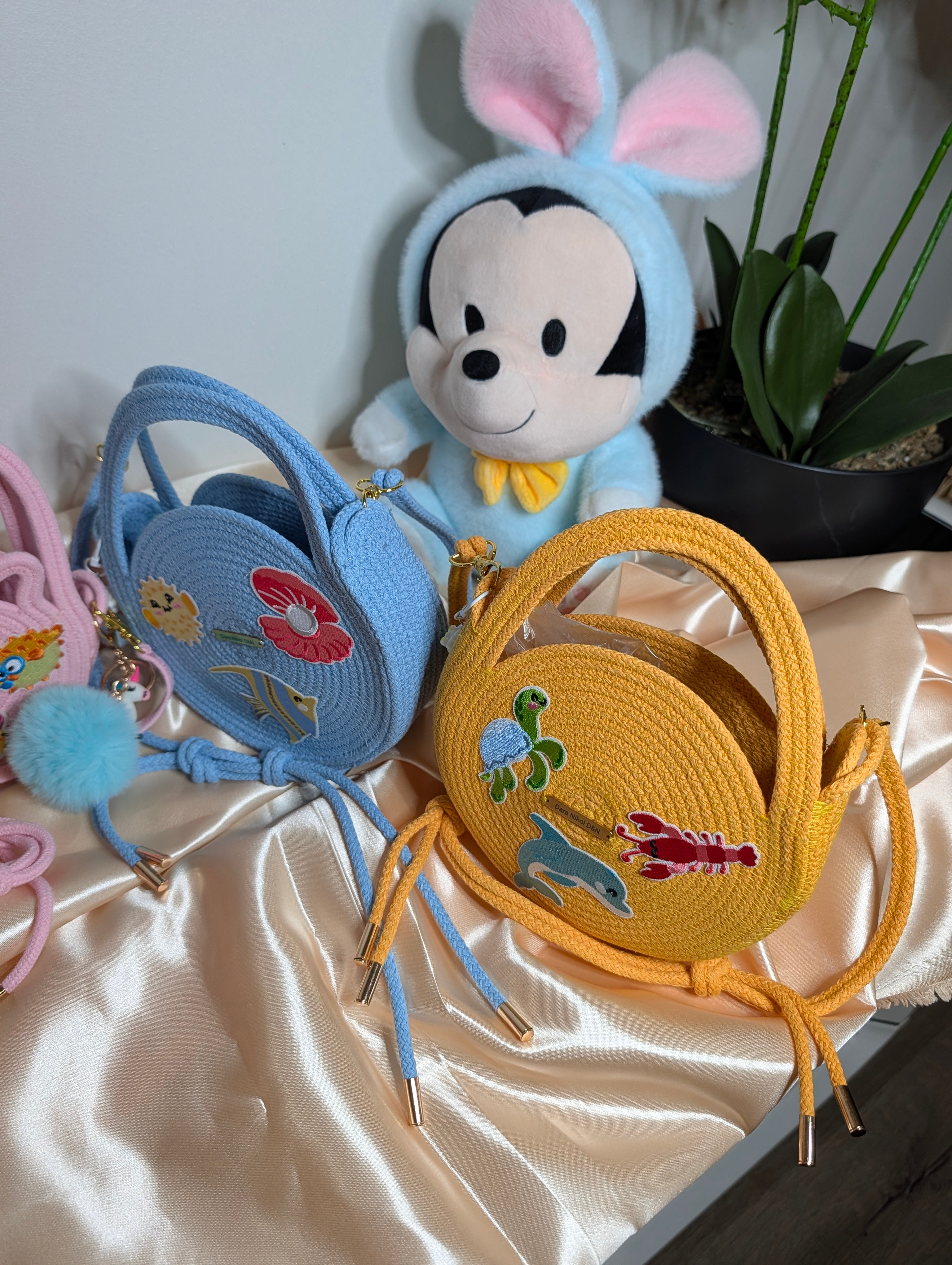 Little Joy Handmade Kids Cotton Cord Bags