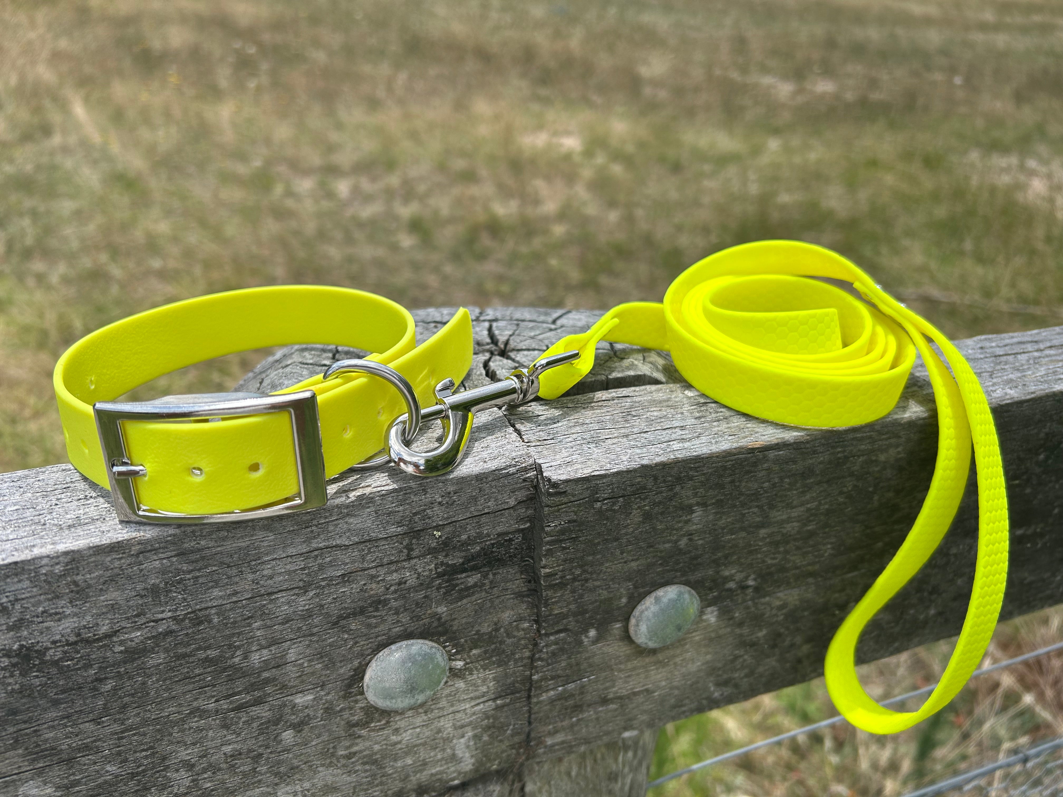 DOG PET COLLAR WATERPROOF BRIGHT STRONG