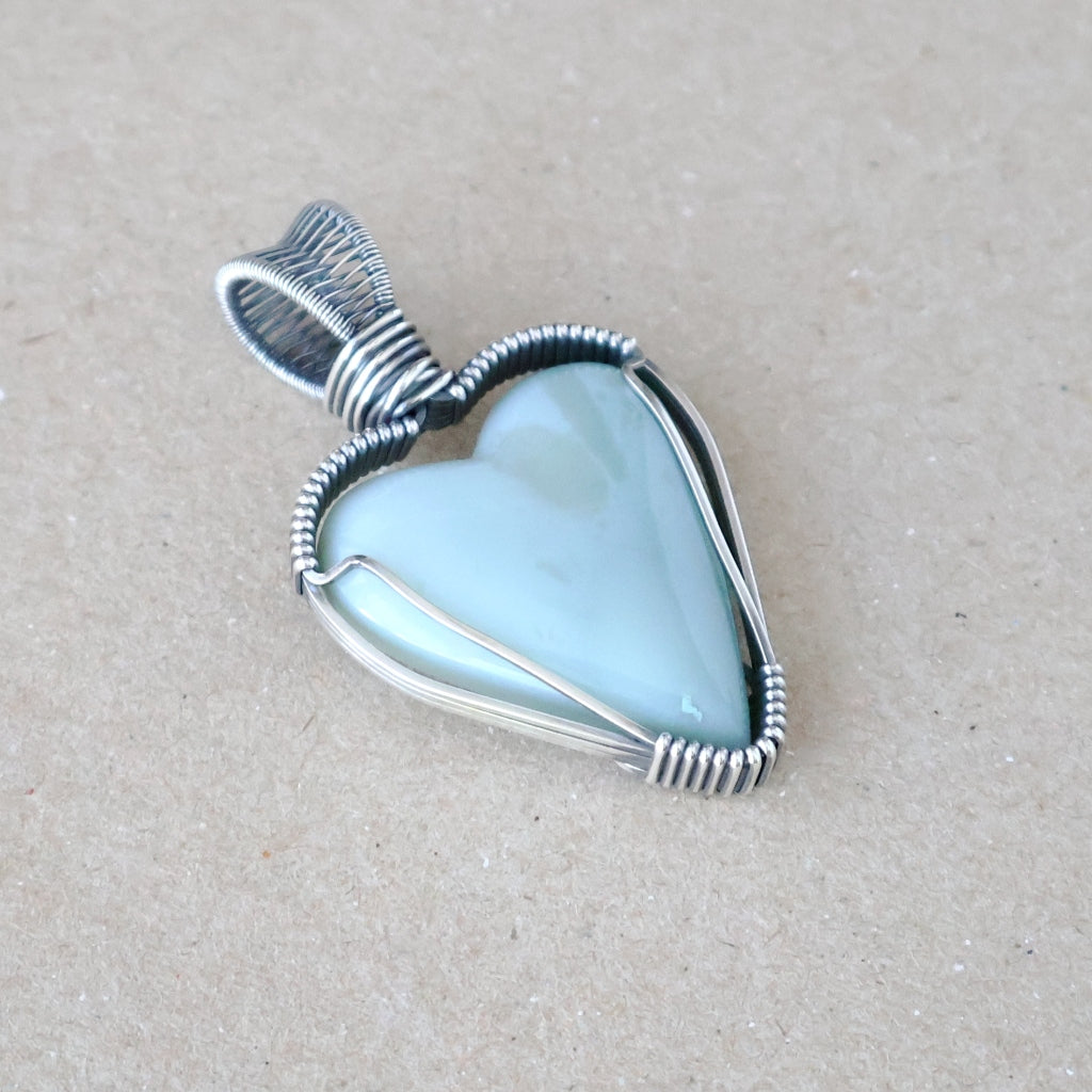 Handcrafted Mtorolite Pendant - Calm Heart Talisman