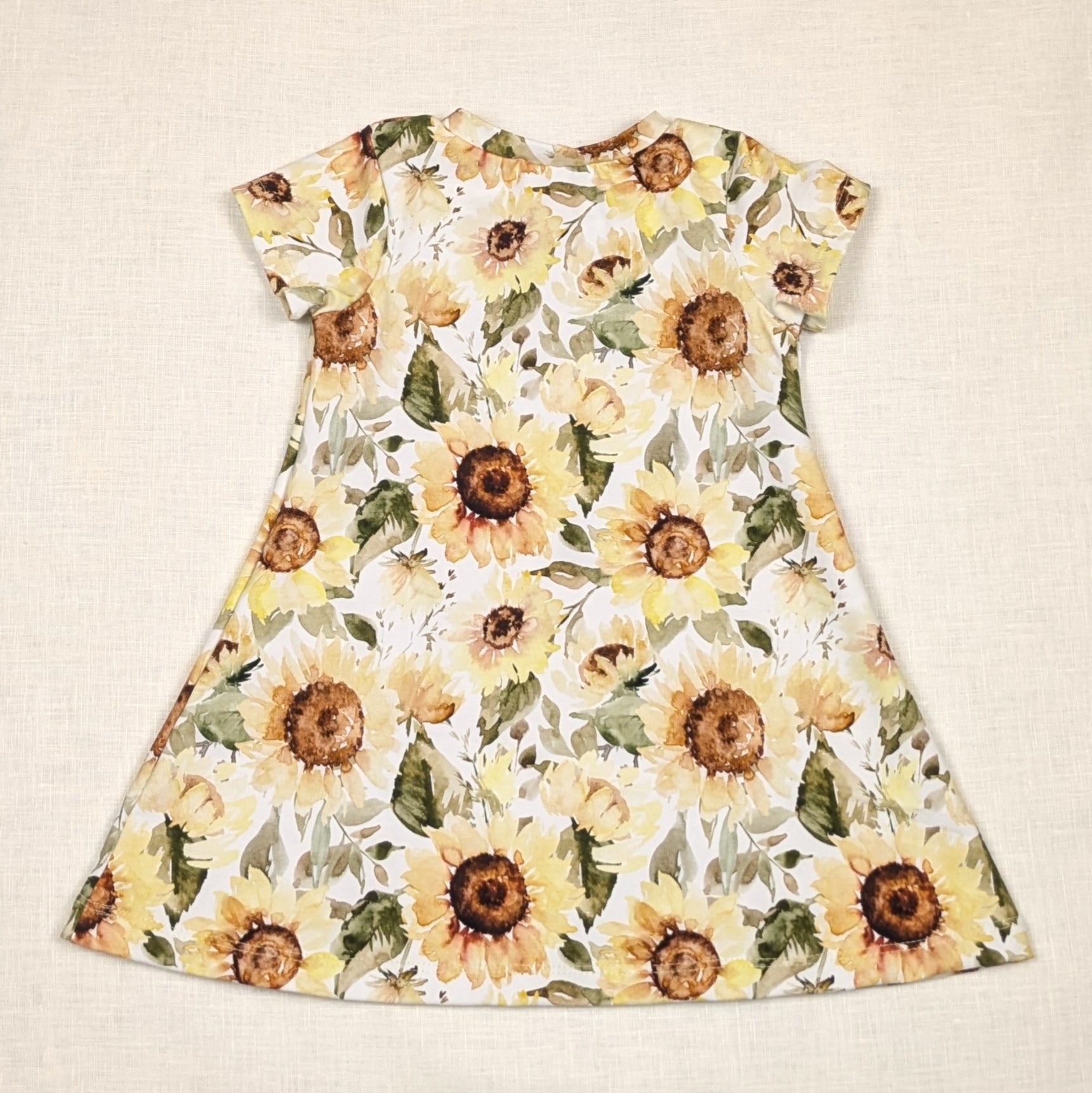 Handmade Twirly Dress for active kids | Sunflower Collection | size 1