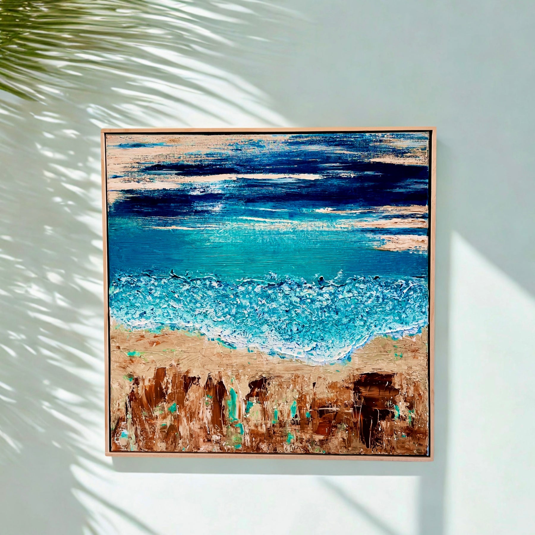 One Summer - Floating Framed stretch canvas - Textured Acrylic
