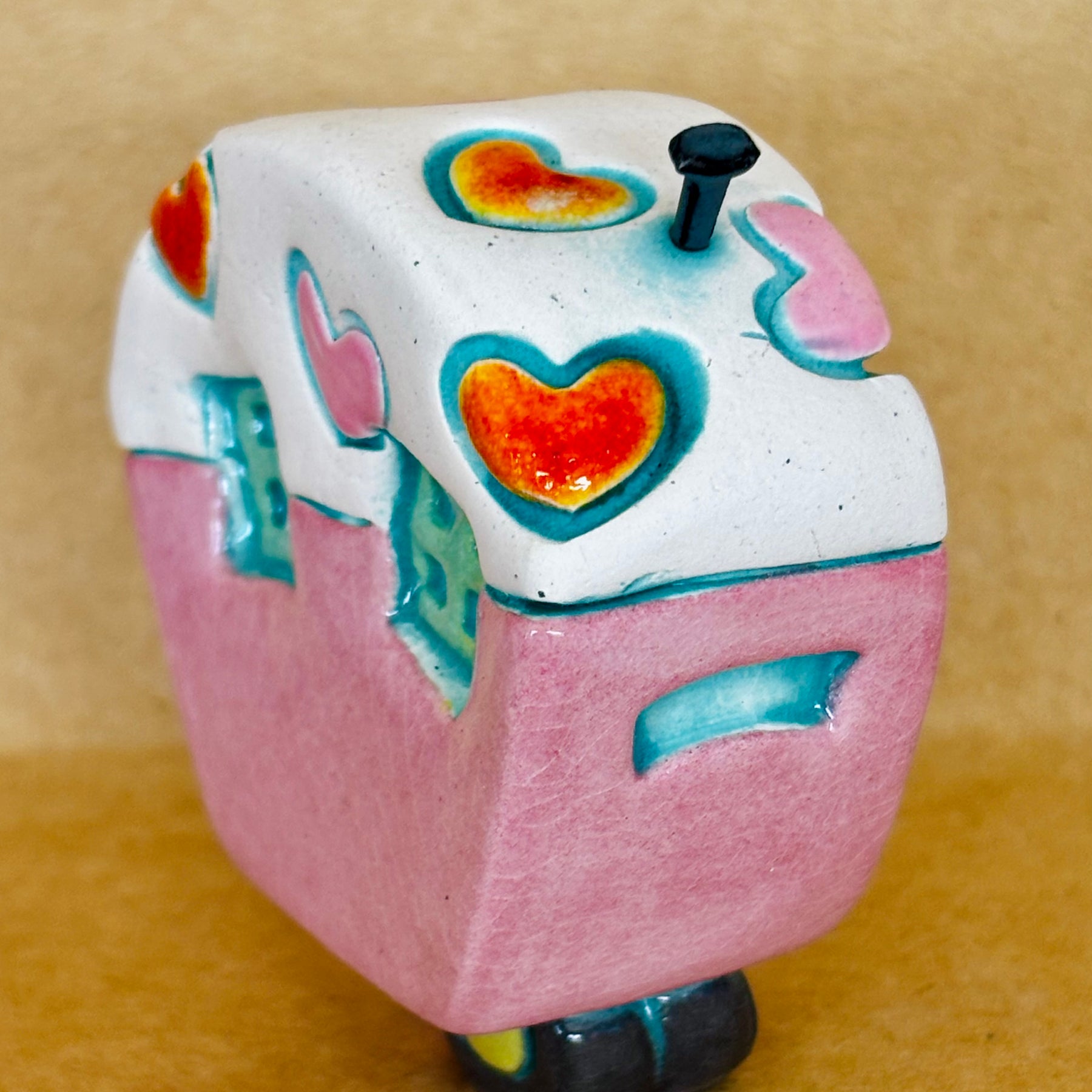 Small Retro Collectable Ceramic Caravan 6