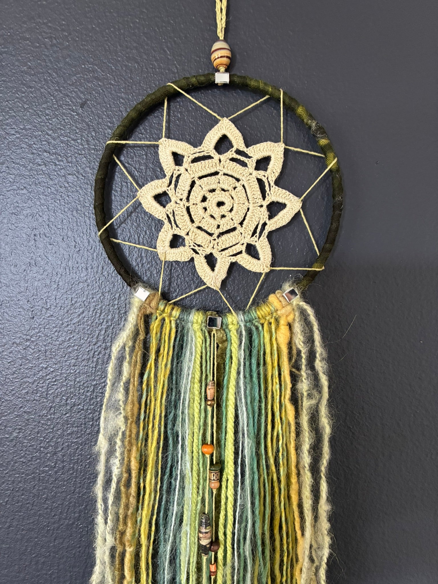 Dream Catcher - "Green Doily"