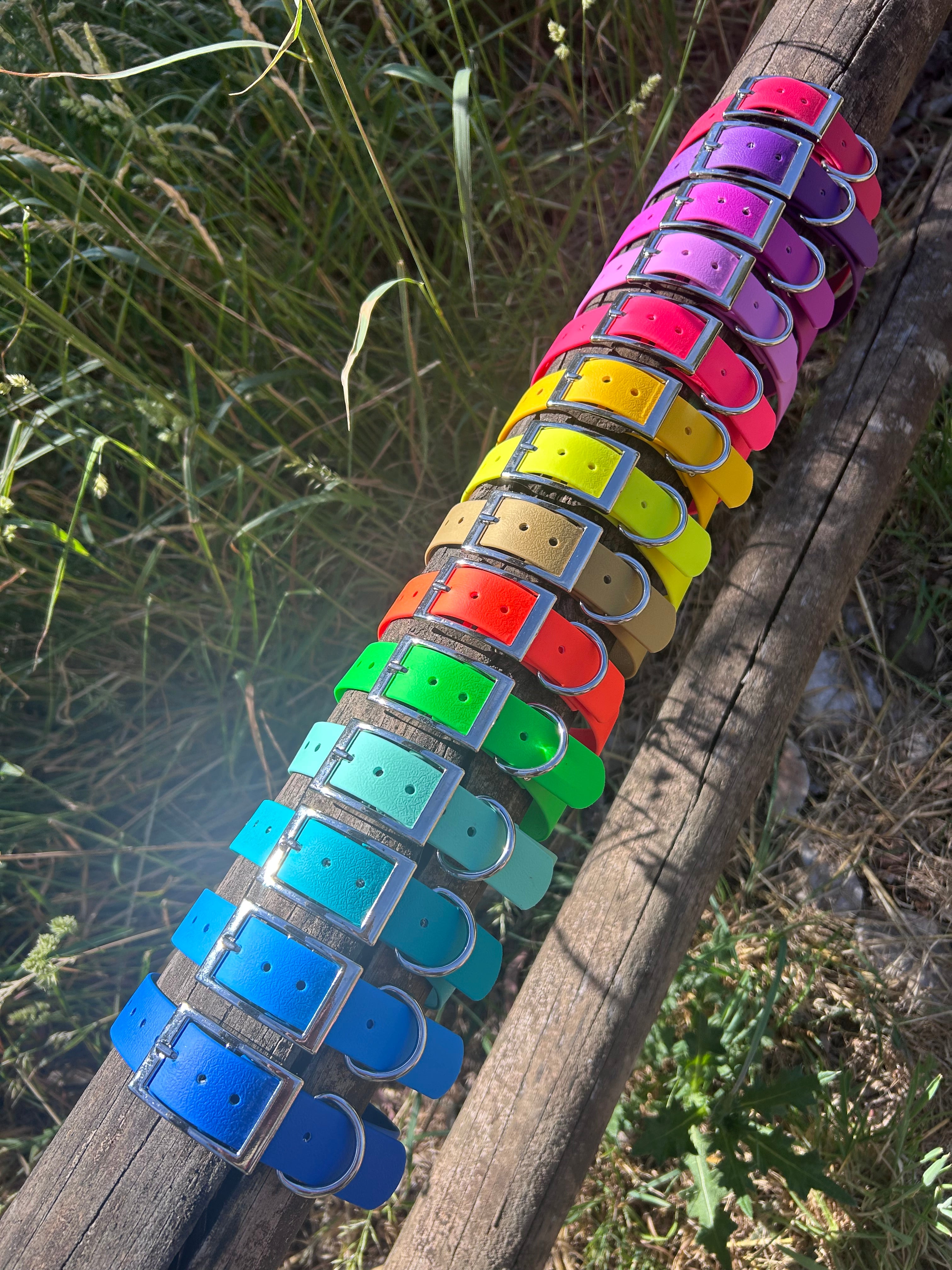 DOG PET COLLAR WATERPROOF BRIGHT STRONG