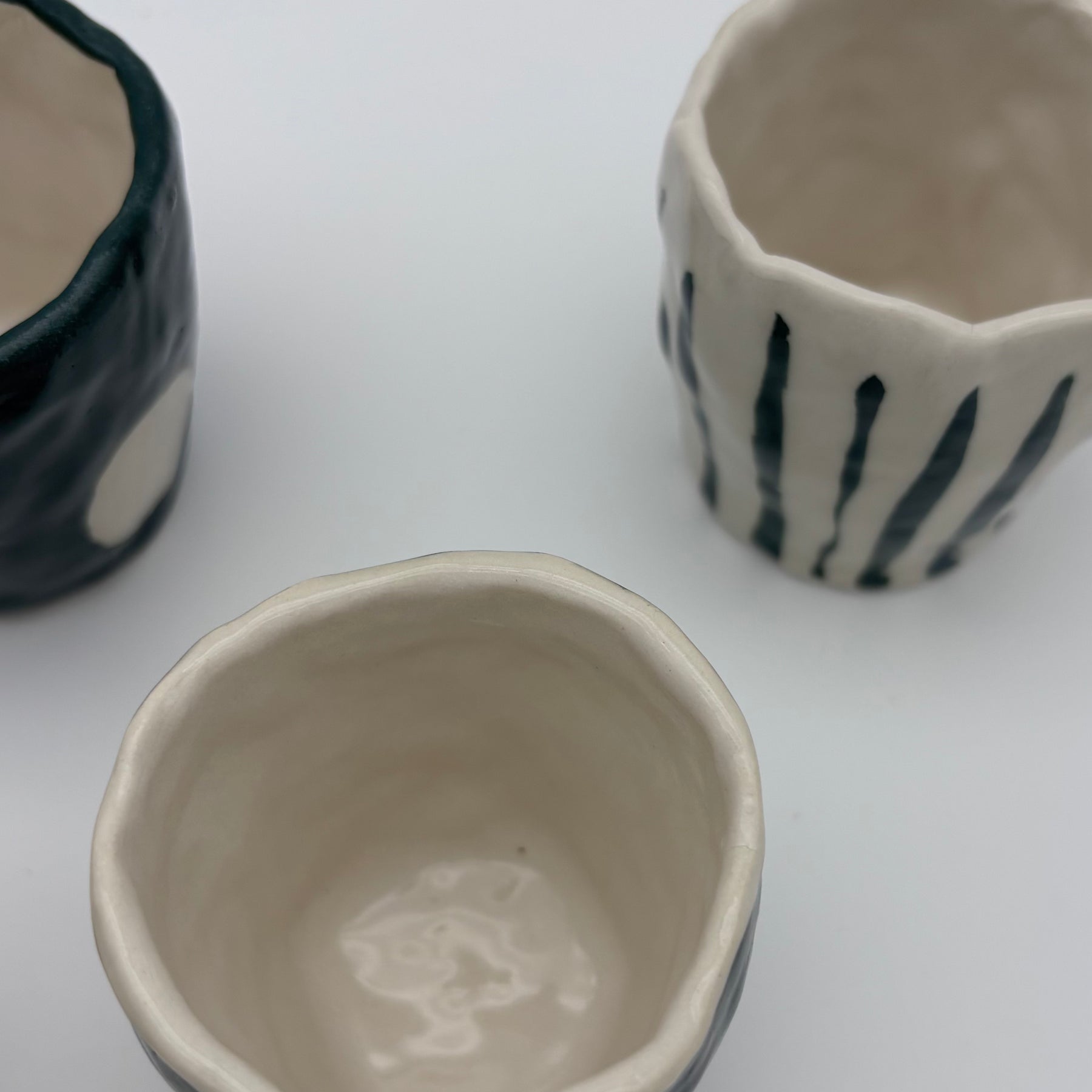 Christmas Ceramic Espresso Cup | Handcrafted Clay | Hand decorated