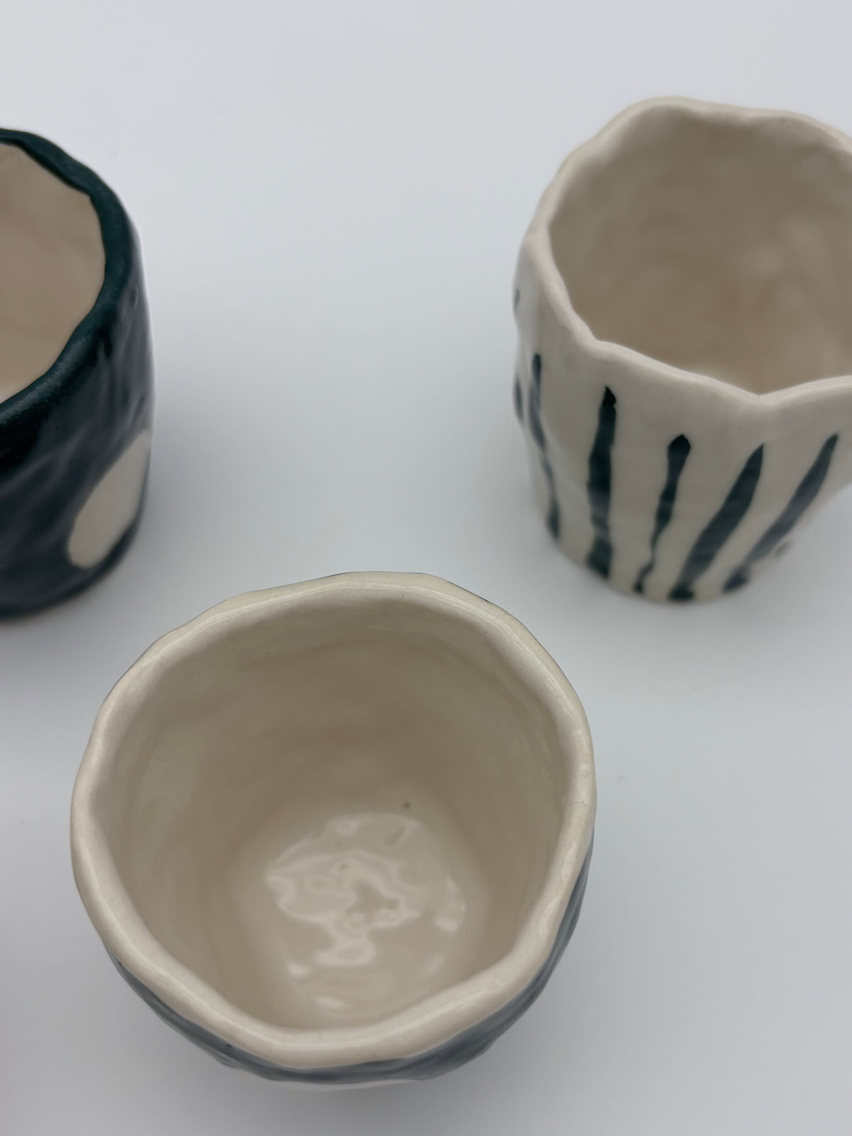 Christmas Ceramic Espresso Cup | Handcrafted Clay | Hand decorated