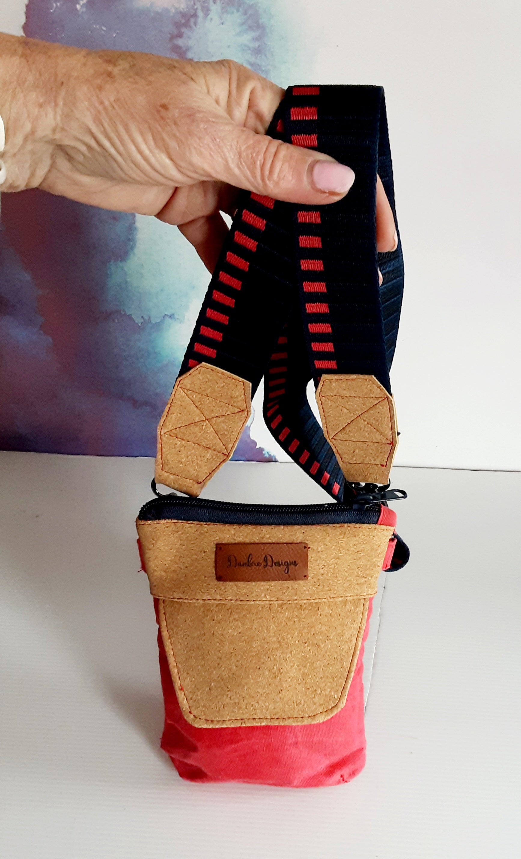 Eco-Friendly Cork & Canvas Phone Purse