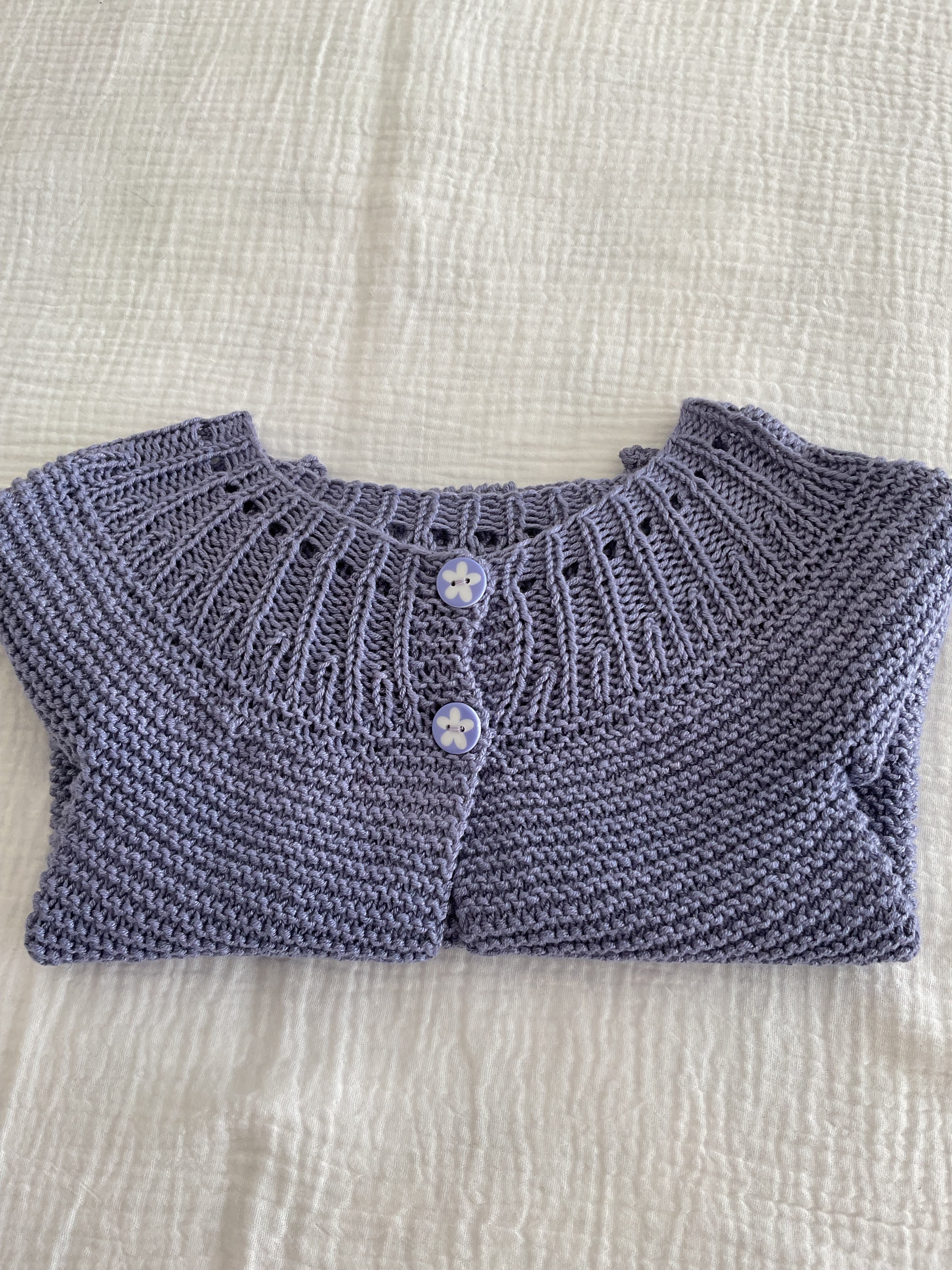 Mauve Cardigan, 6-9months