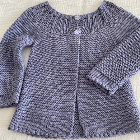 Mauve Cardigan, 6-9months