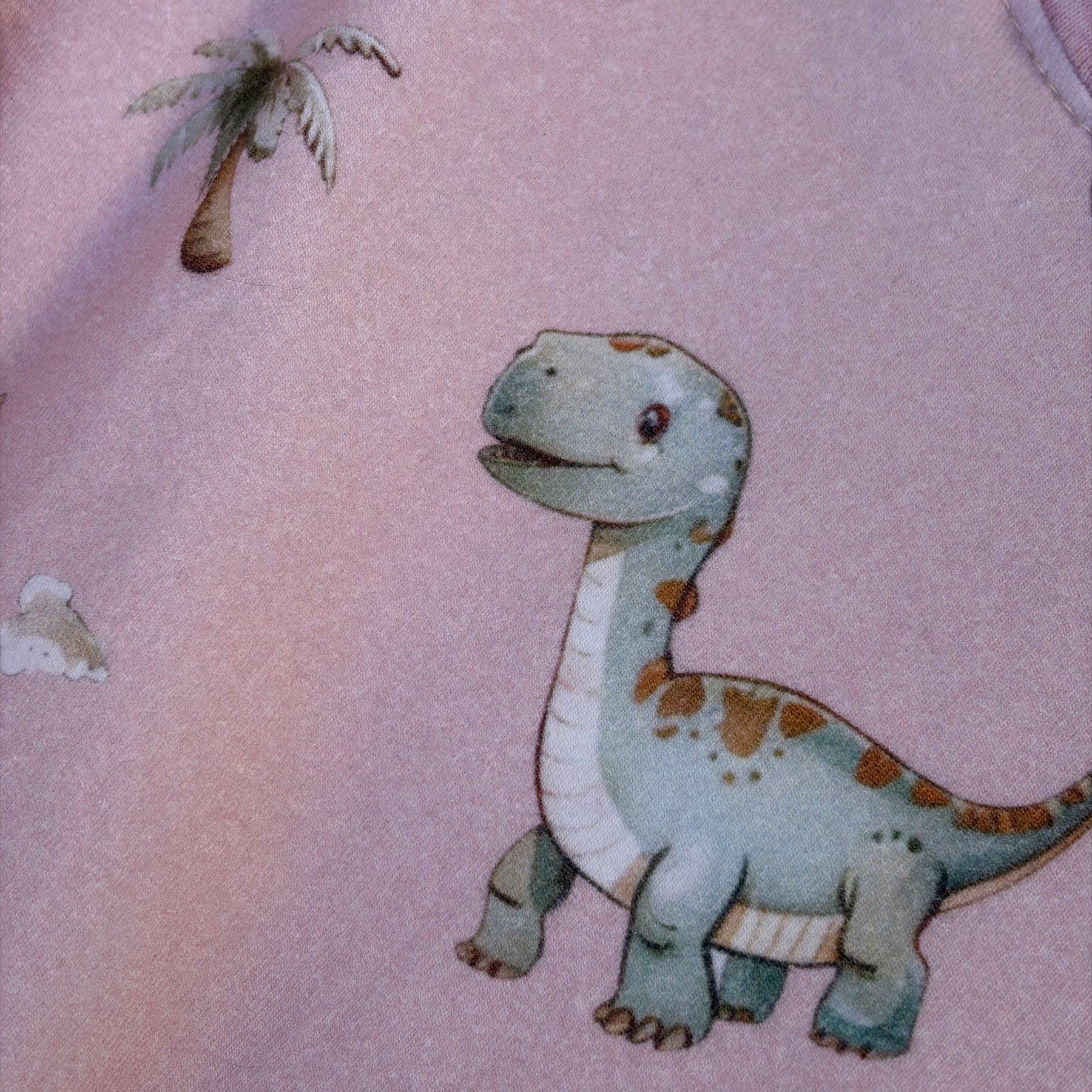 PINK DINOSAUR ROMPER 0-3 months