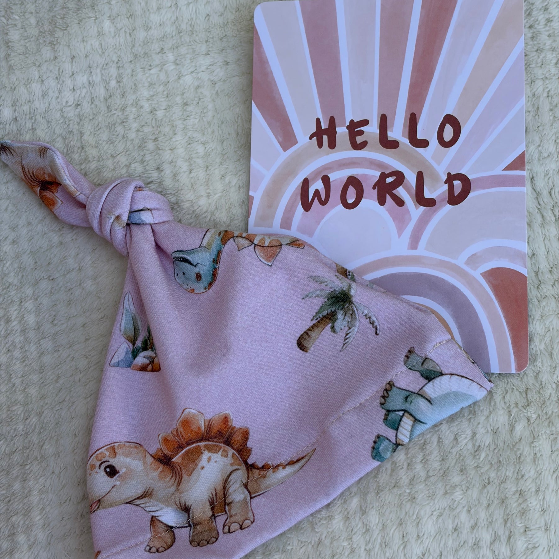 PINK DINOSAUR ROMPER 0-3 months