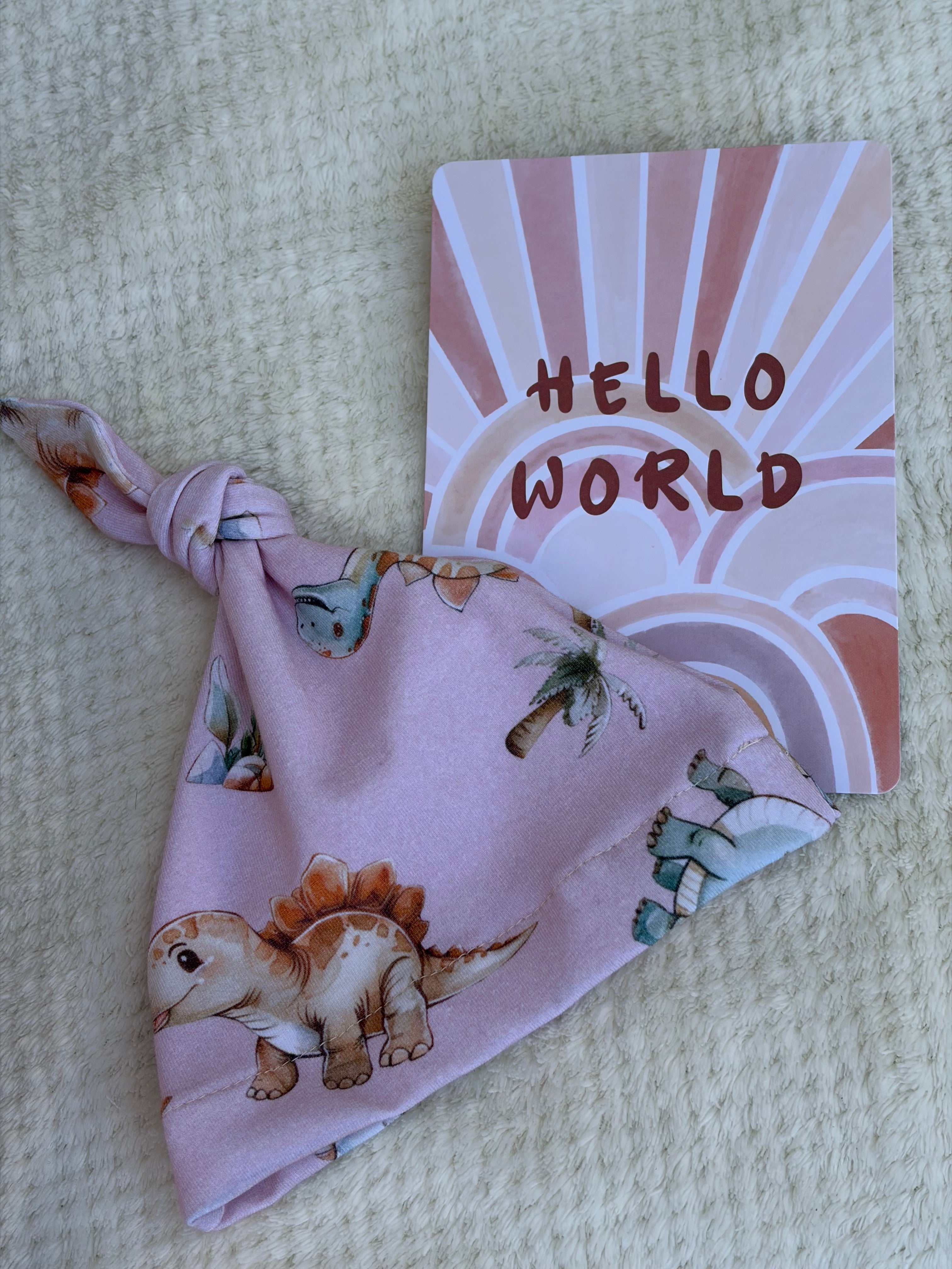 PINK DINOSAUR ROMPER 0-3 months