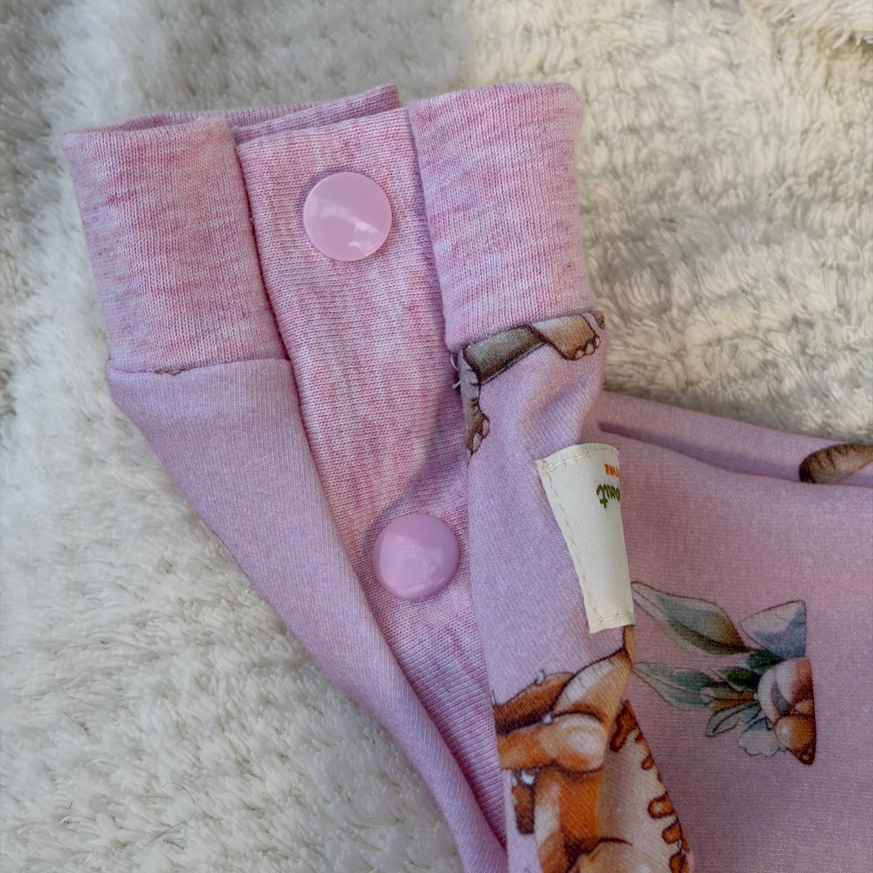 PINK DINOSAUR ROMPER 0-3 months