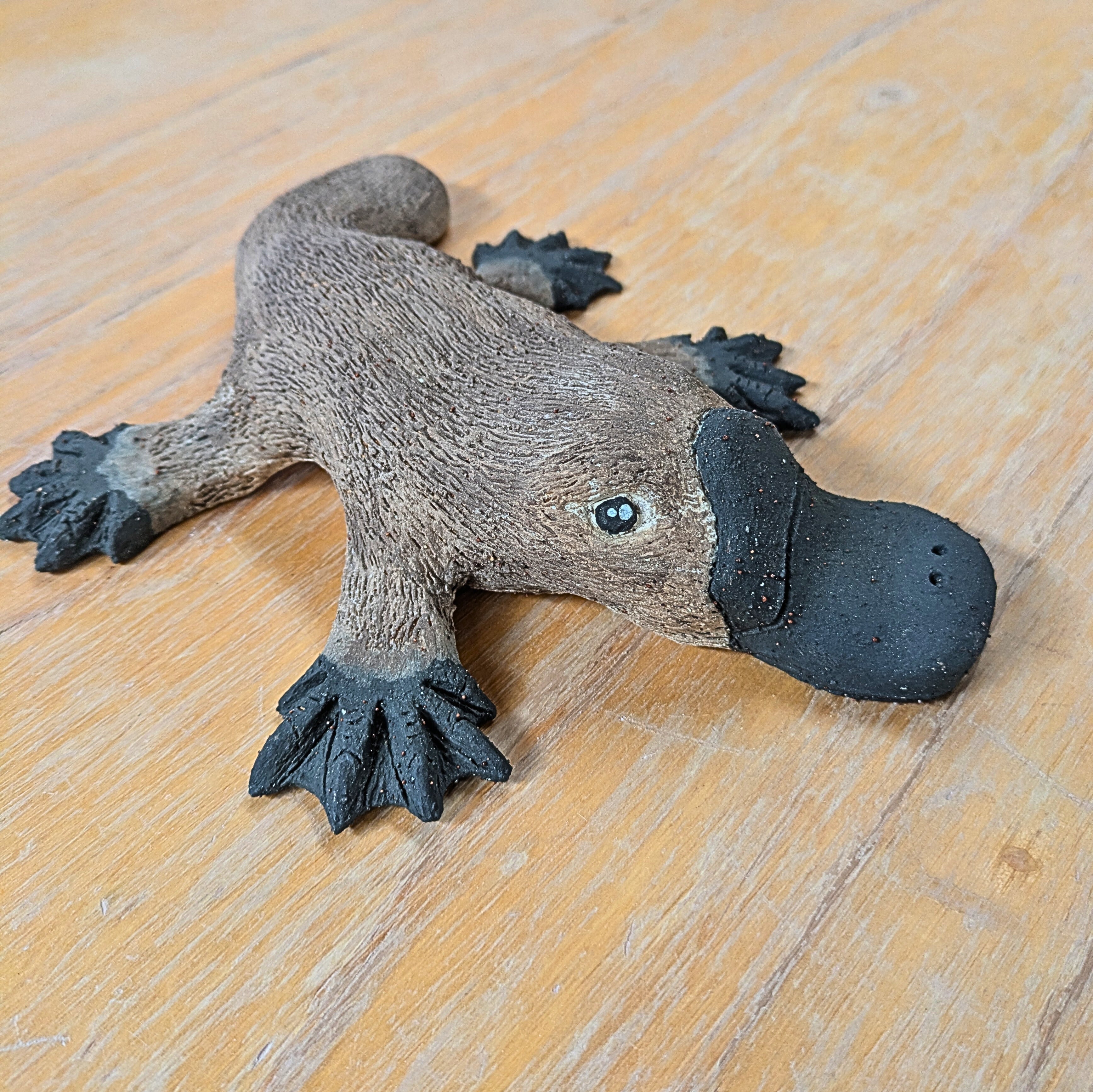 Handmade Platypus Ceramic Sculpture