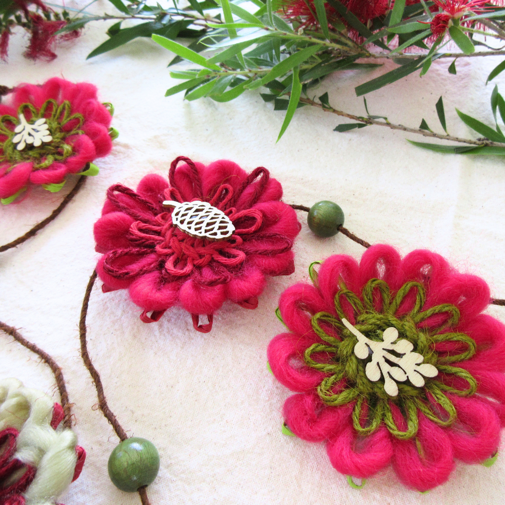 Handwoven Flower Garland | A Christmas Woodland Gathering