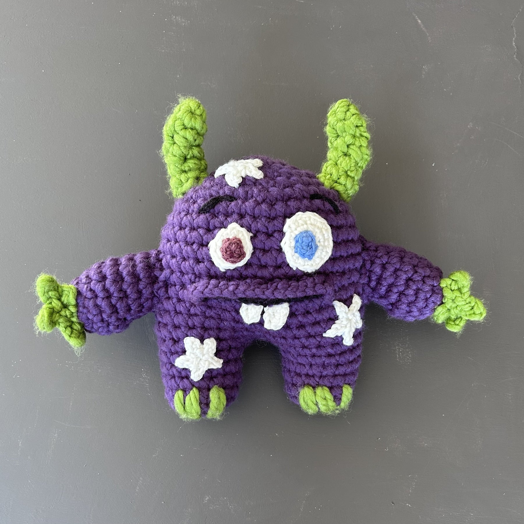Monty the Comfort Monster with Glow Stars - Purple