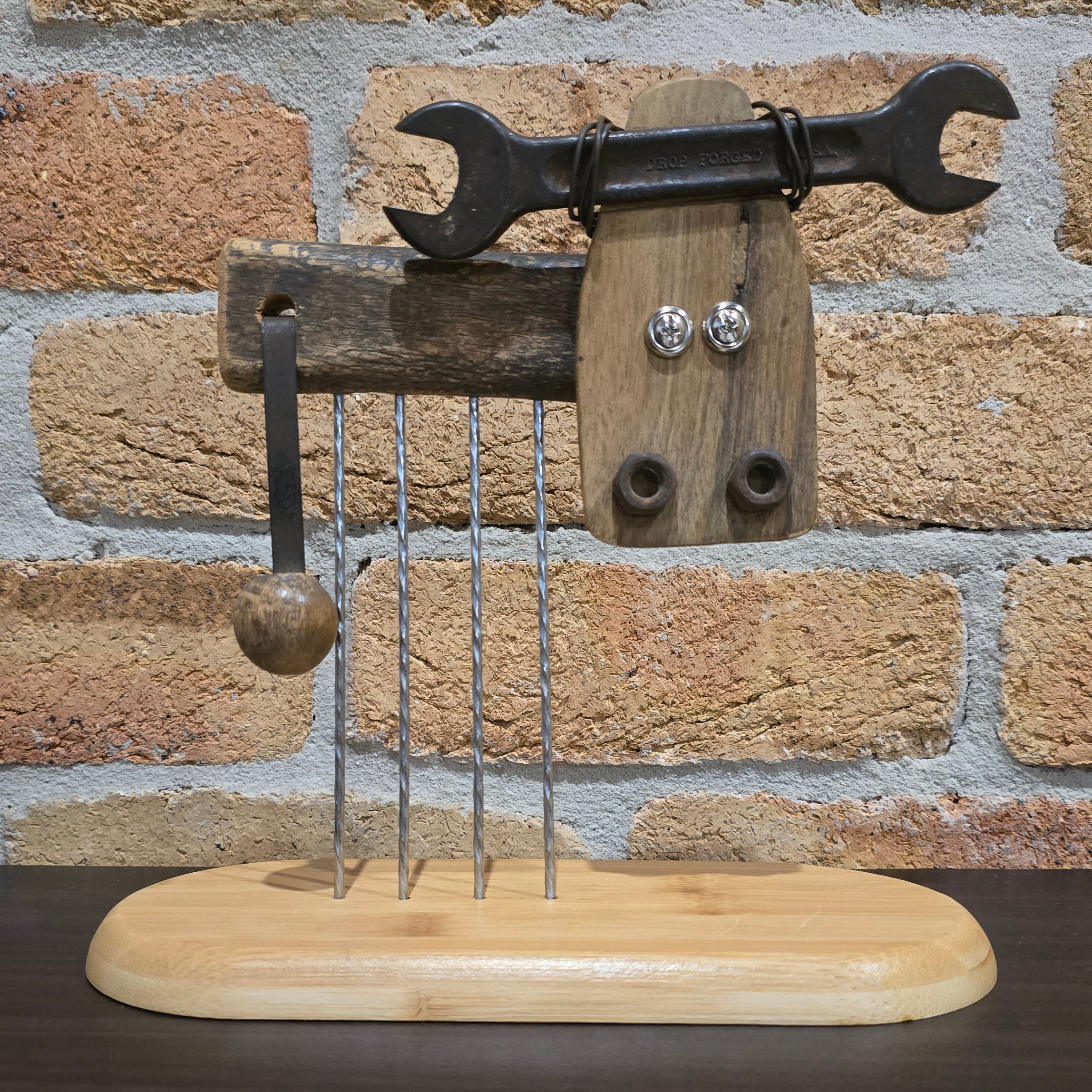 Upcycled Cow Artwork - Uncle Bob