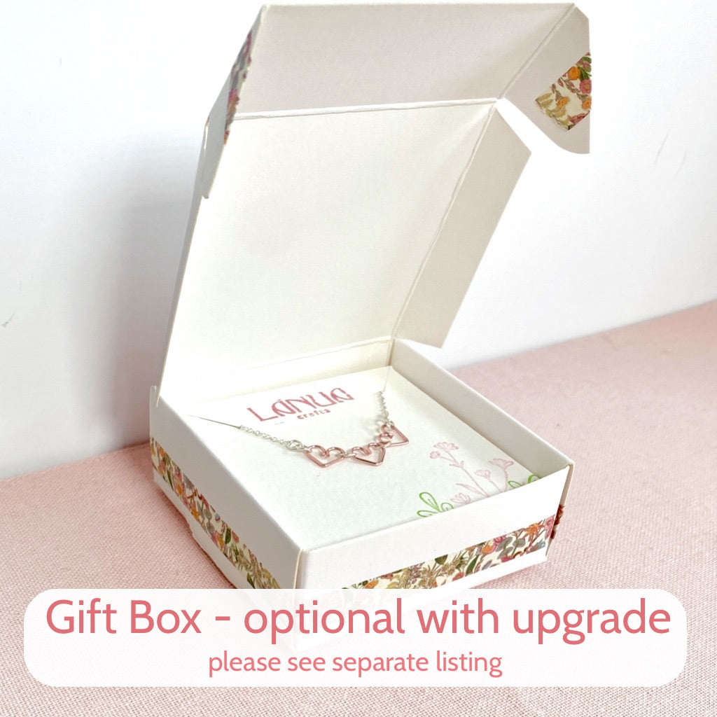 Light Rose crystal dangle earrings | Sterling silver | Stud with chain | Libra birthstone gift