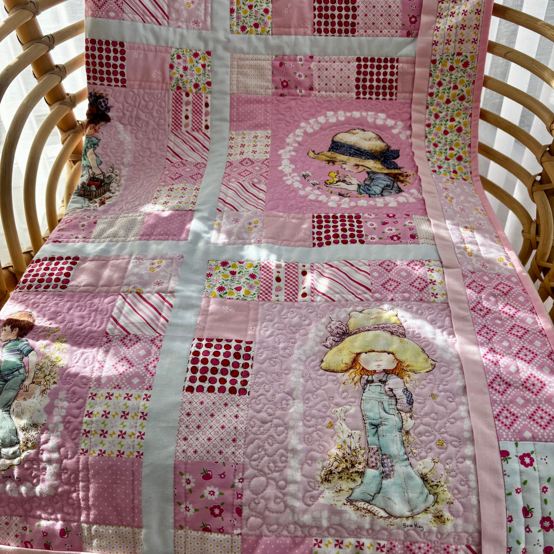 One of a kind Handmade Keepsake Quilt Sarah Kay Fabric