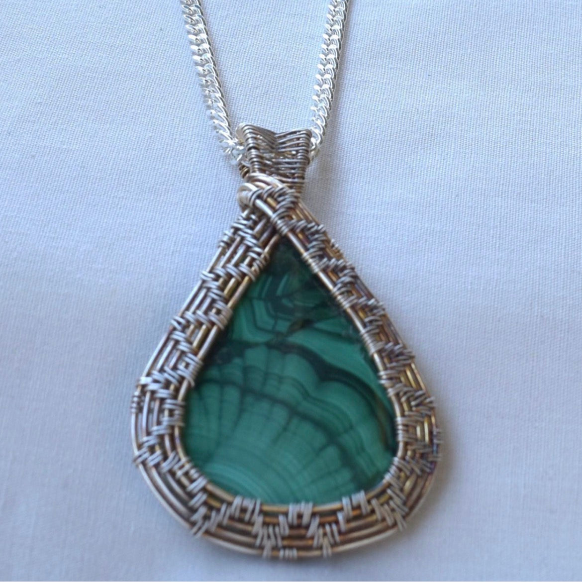 Verdant Relic - Malachite Pendant