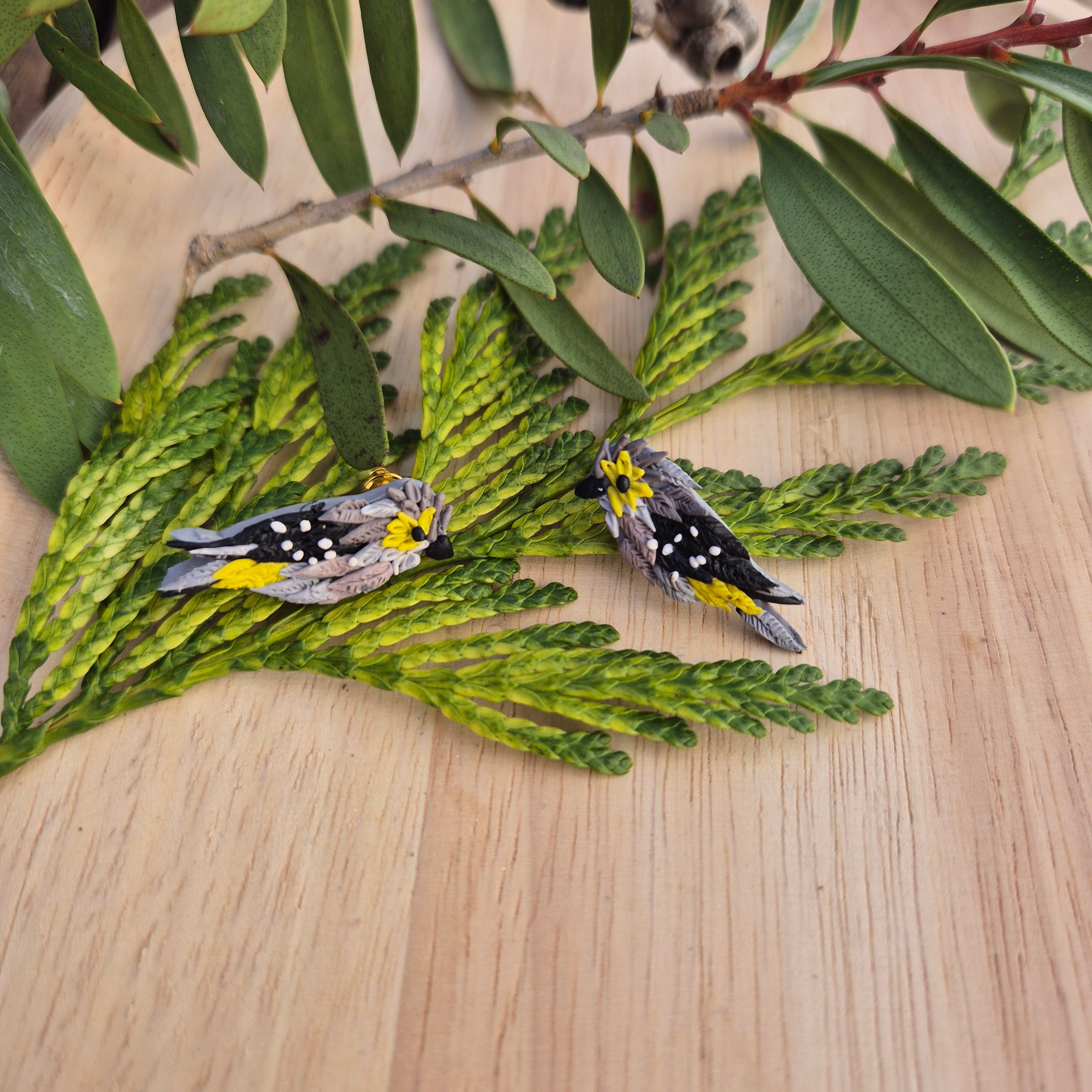 40 Spotted Pardalote Studs