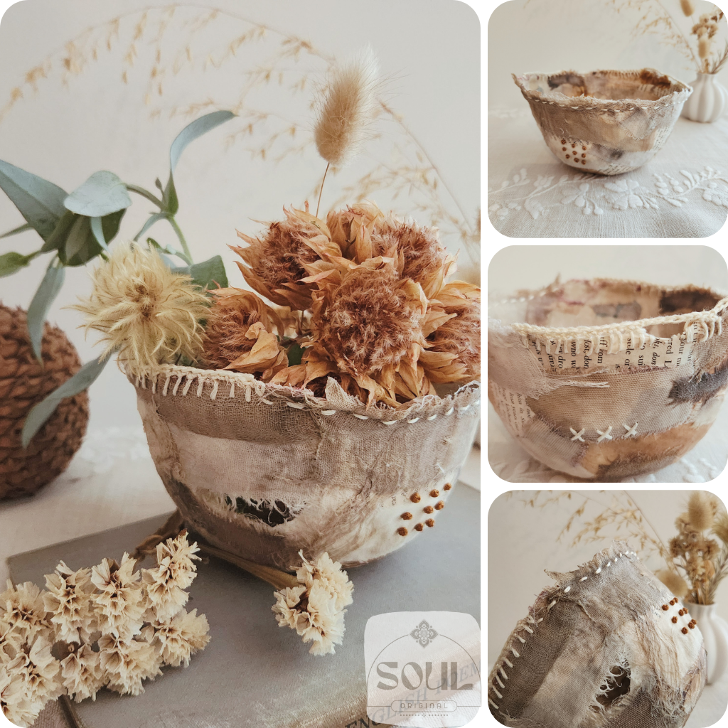 Textile Art Bowl – Natural & Earthy (5)