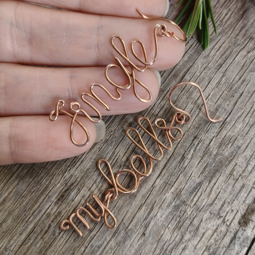 PRE-ORDER | Jingle My Bells Christmas Earrings | sterling silver / copper