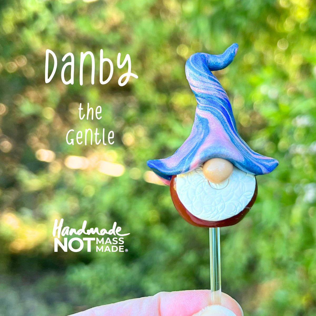 Whimsical polymer gnome trio - Danby, Larkin & Ax