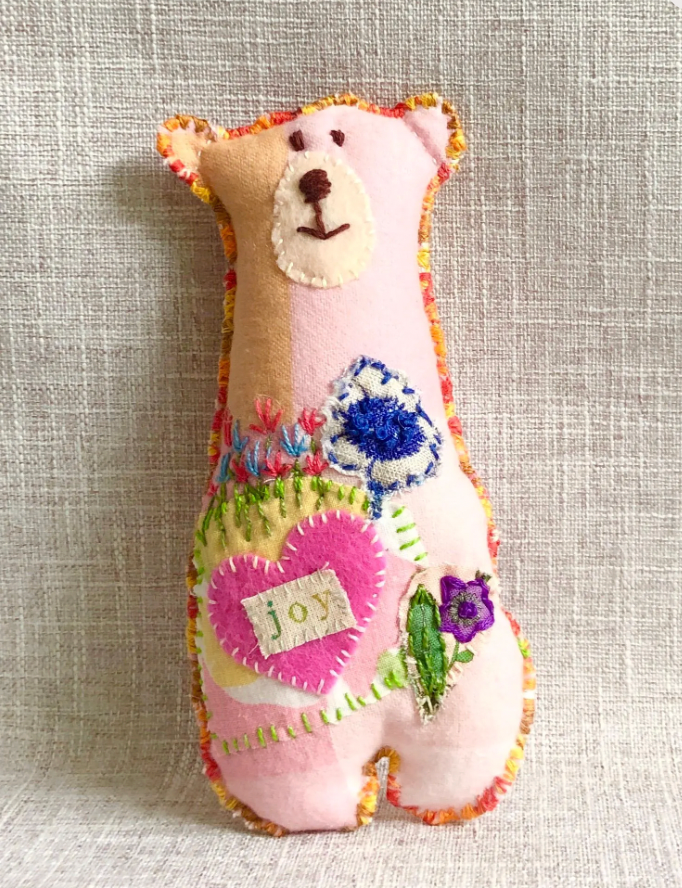 Fibre Art Teddy Bear - Joy