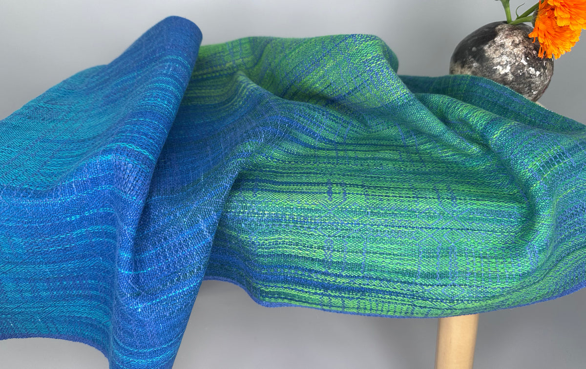 Hand-Dyed and Handwoven Linen/Cotton Tea Towels