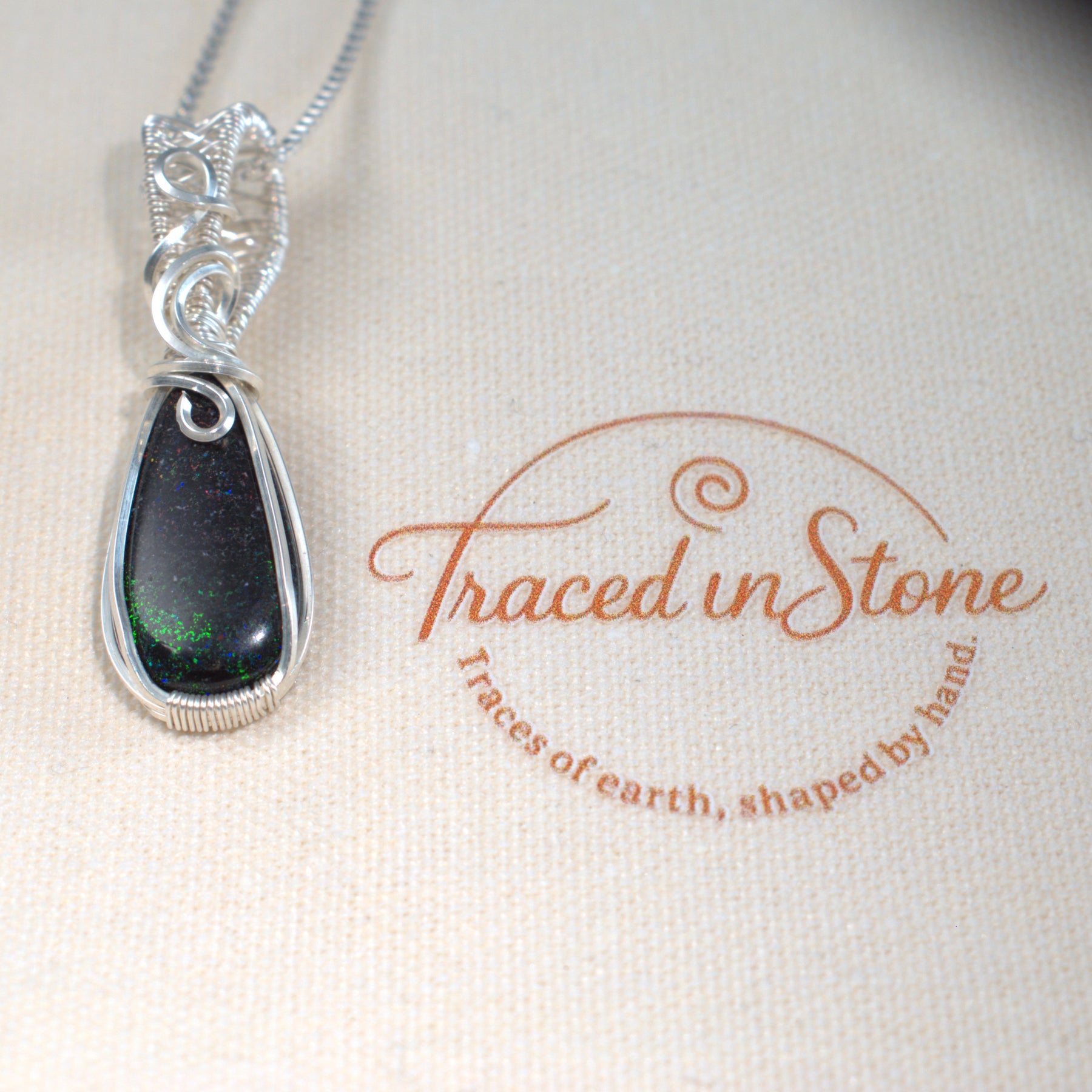 Opal Skies, Australian Fairy Opal Pendant - October Birthstone