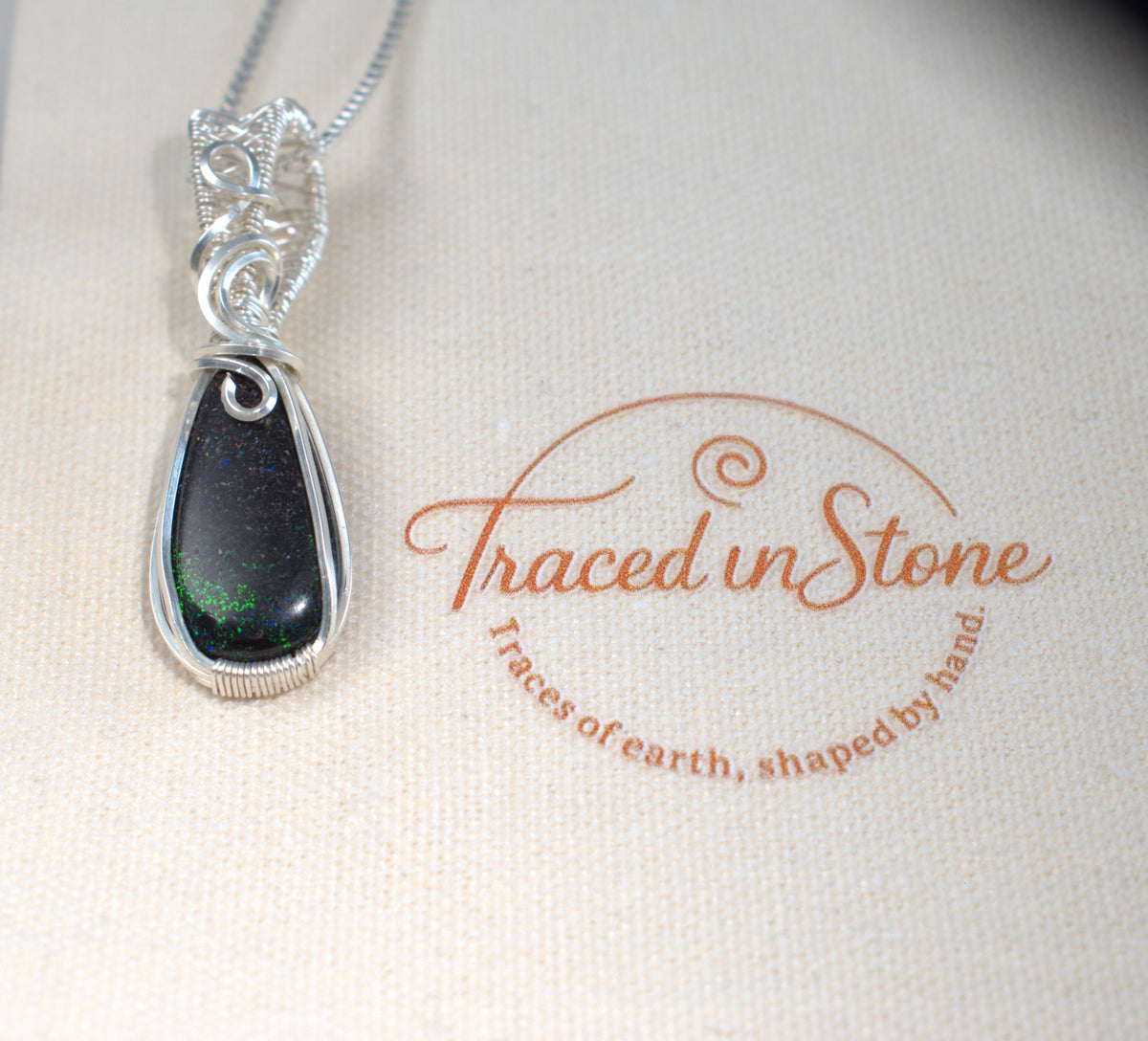 Opal Skies, Australian Fairy Opal Pendant - October Birthstone