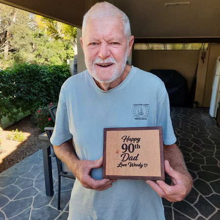 Handcrafted Timber Celebration Plaque