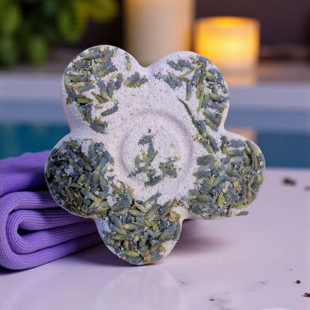 Moonchild Lavender Bath Bomb with Shea Butter - Handmade Bath Fizzies