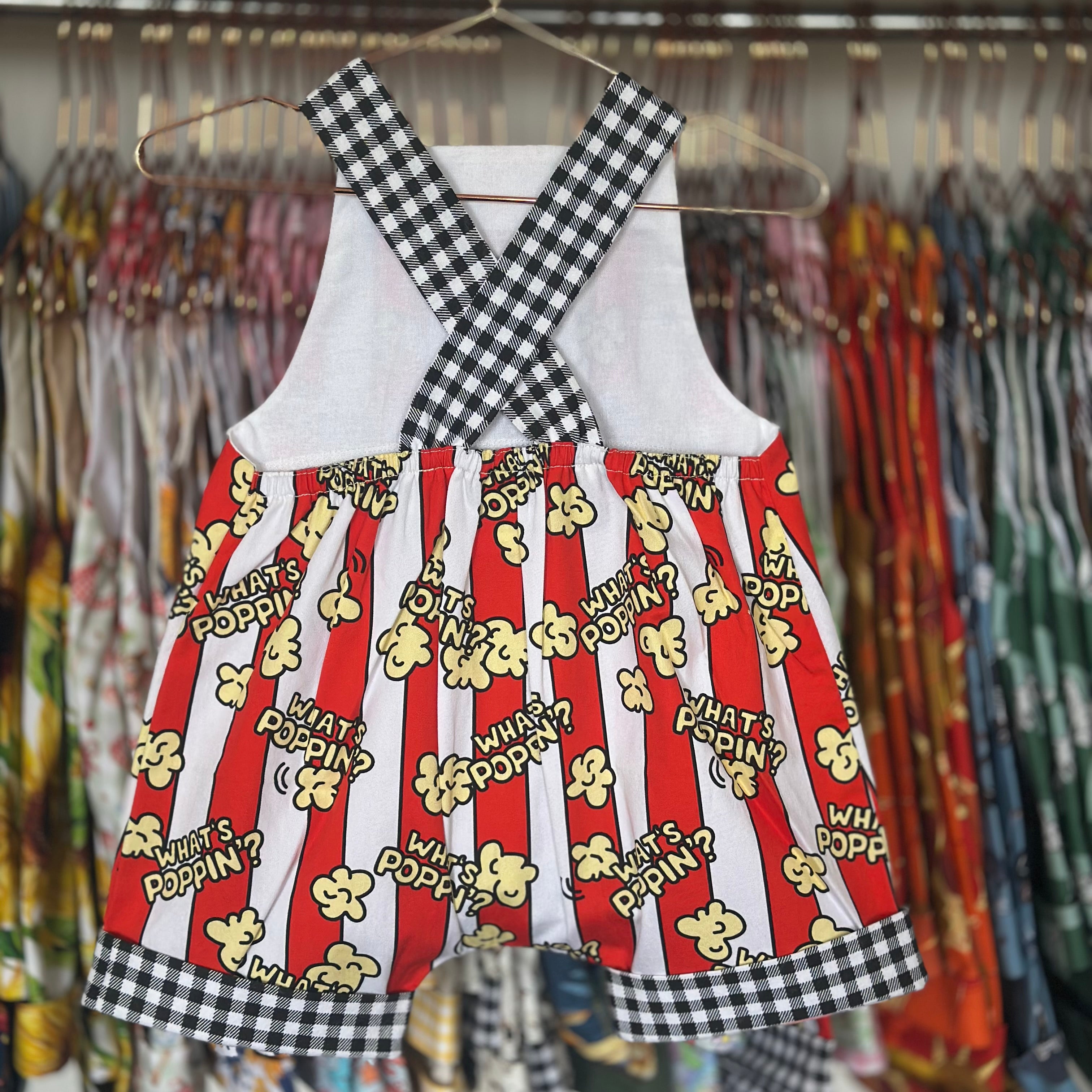What's Poppin' Popcorn Overalls | Adventure Collection