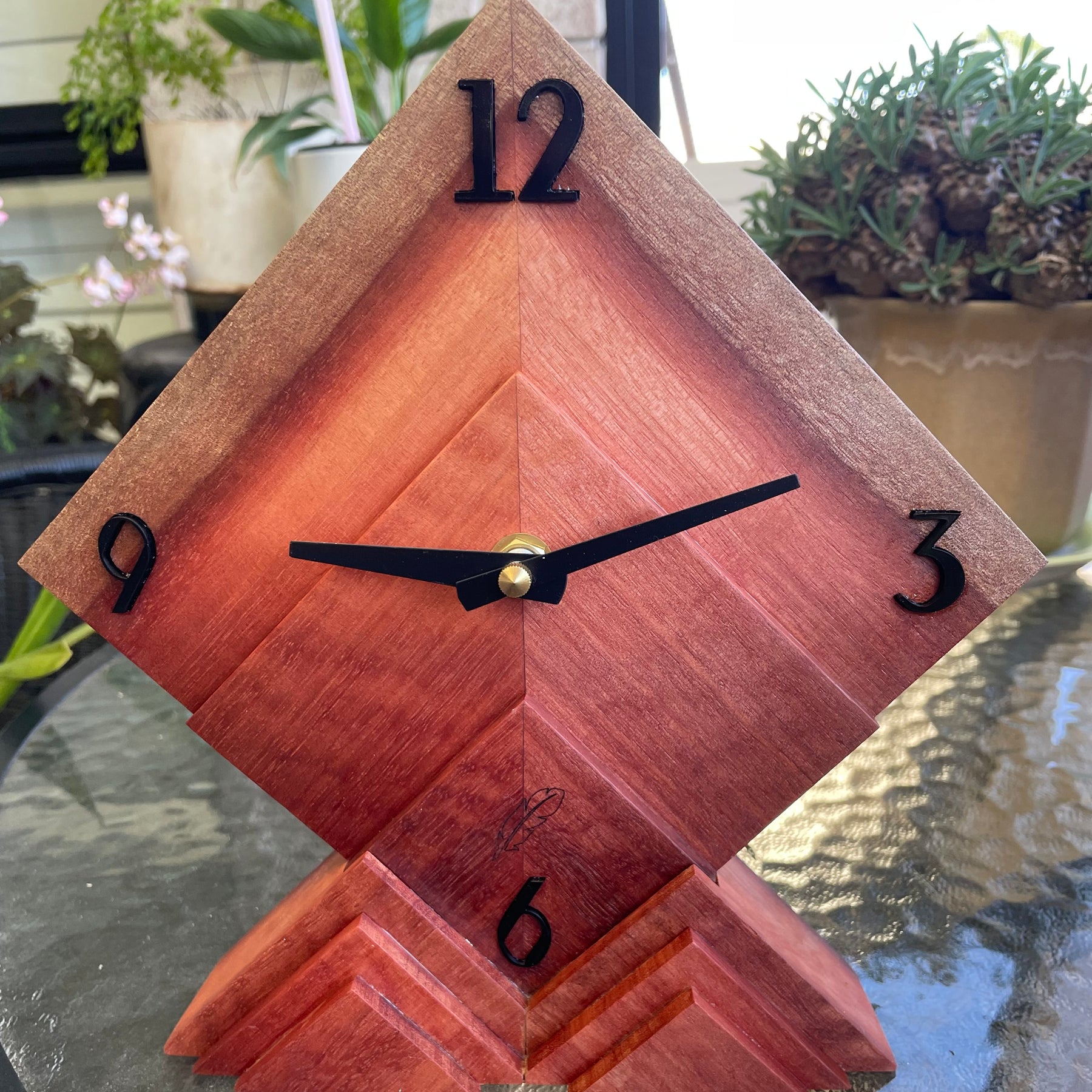 Art Deco style table clock