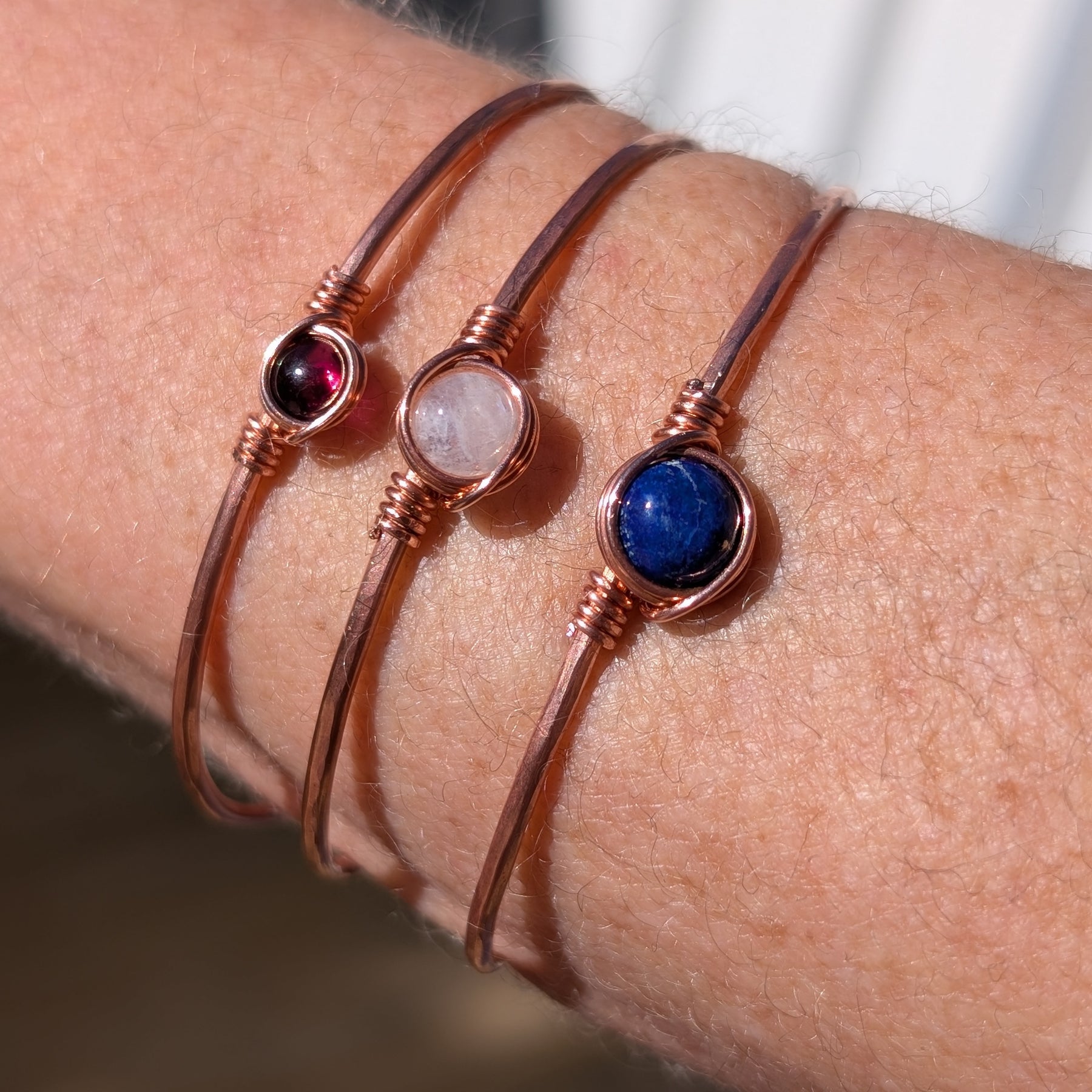Simple Gemstone Cuff