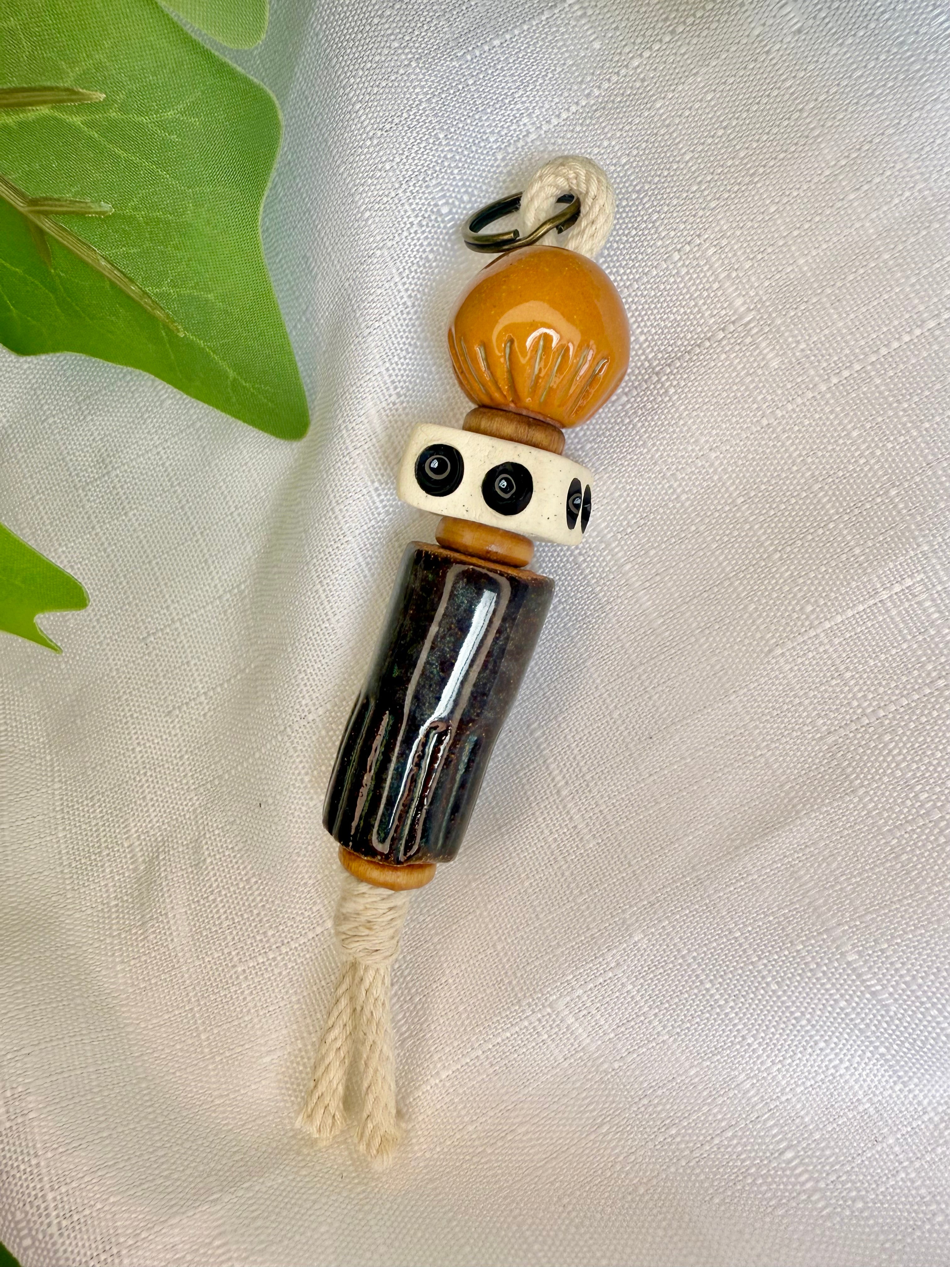 Clay Bead Keyring Decorative Piece