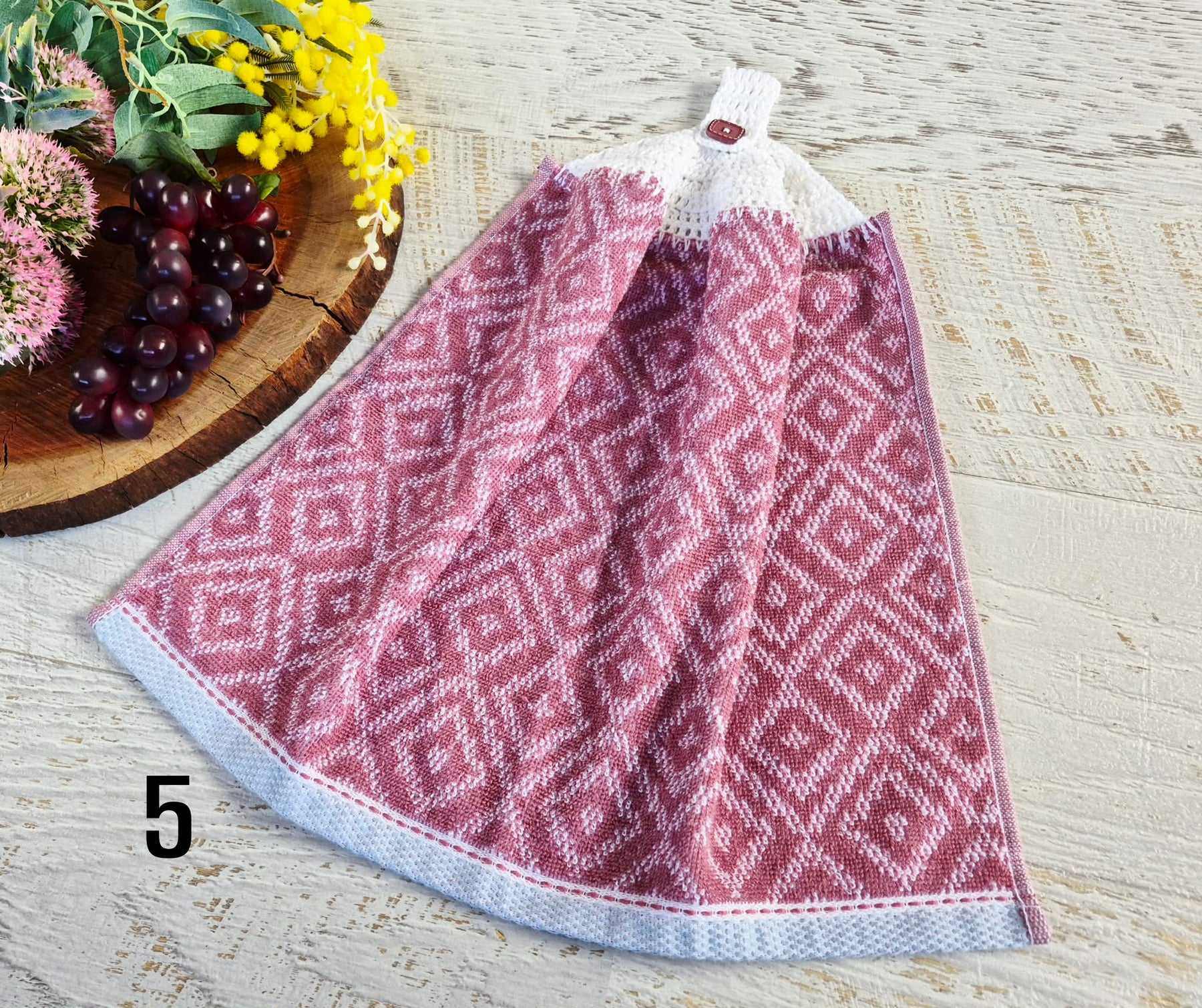 Kitchen Hand Towel | Hanging | Cotton | SINGLE LAYER | 9 Styles - 1-9