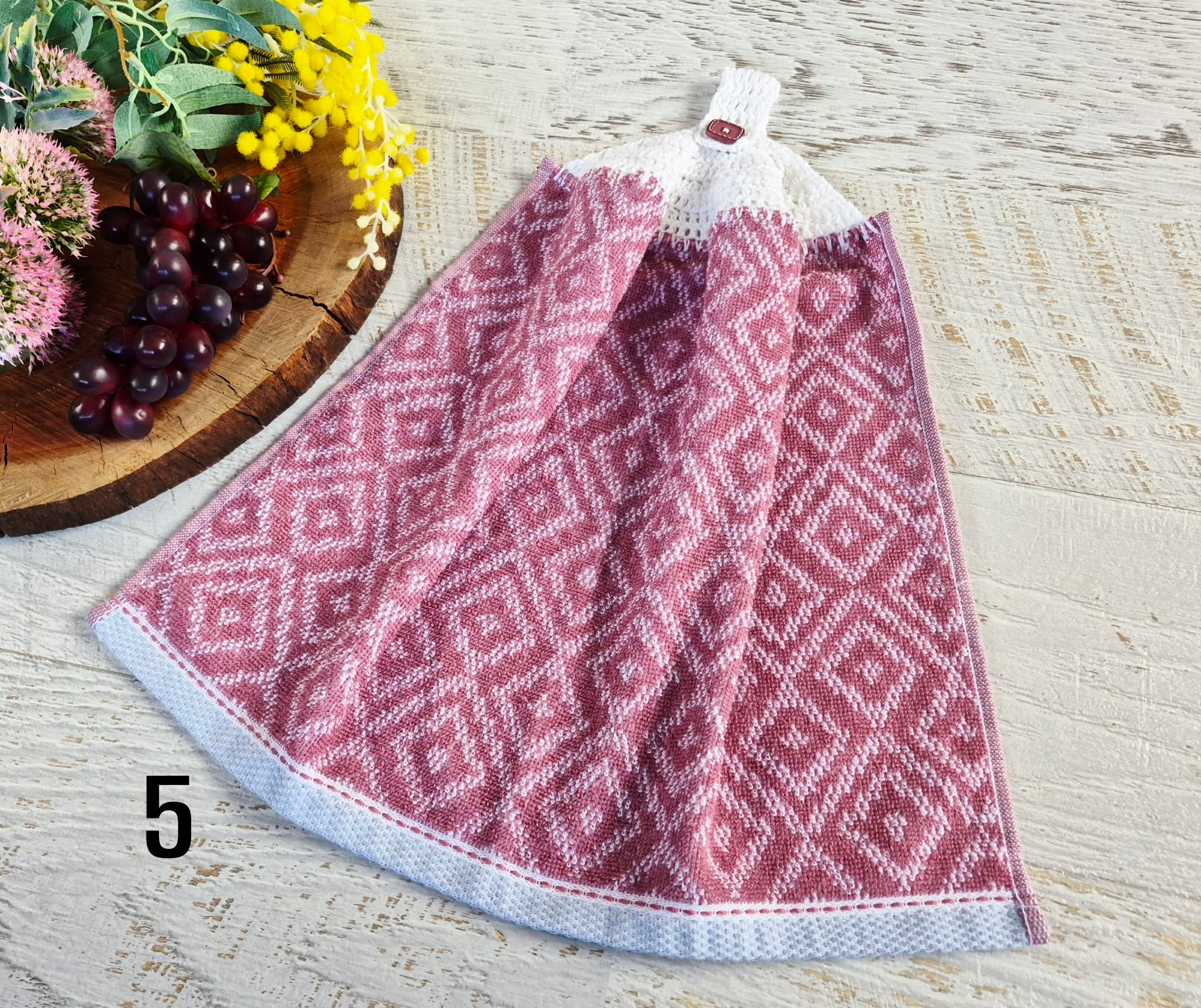 Kitchen Hand Towel | Hanging | Cotton | SINGLE LAYER | 9 Styles - 1-9