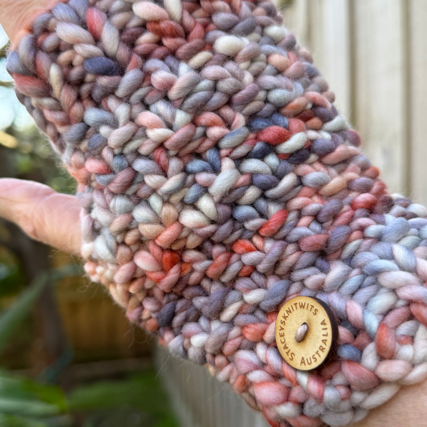 Hand Knitted Handwarmers, Merino Fingerless Gloves