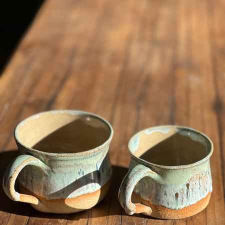 Coastal Mugs - Pair of Handmade Ceramic Mugs