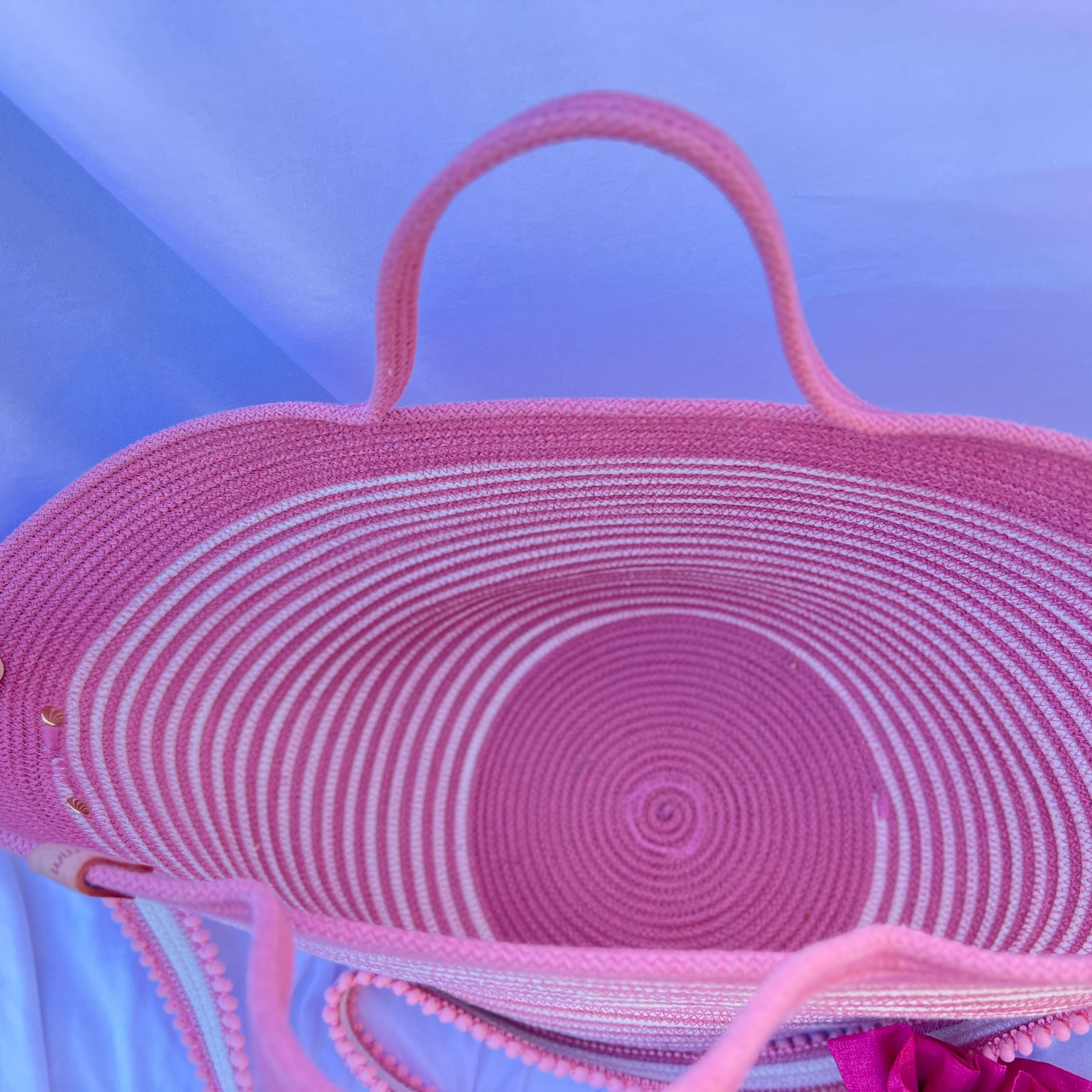 Pink Blossom Rope Handbag